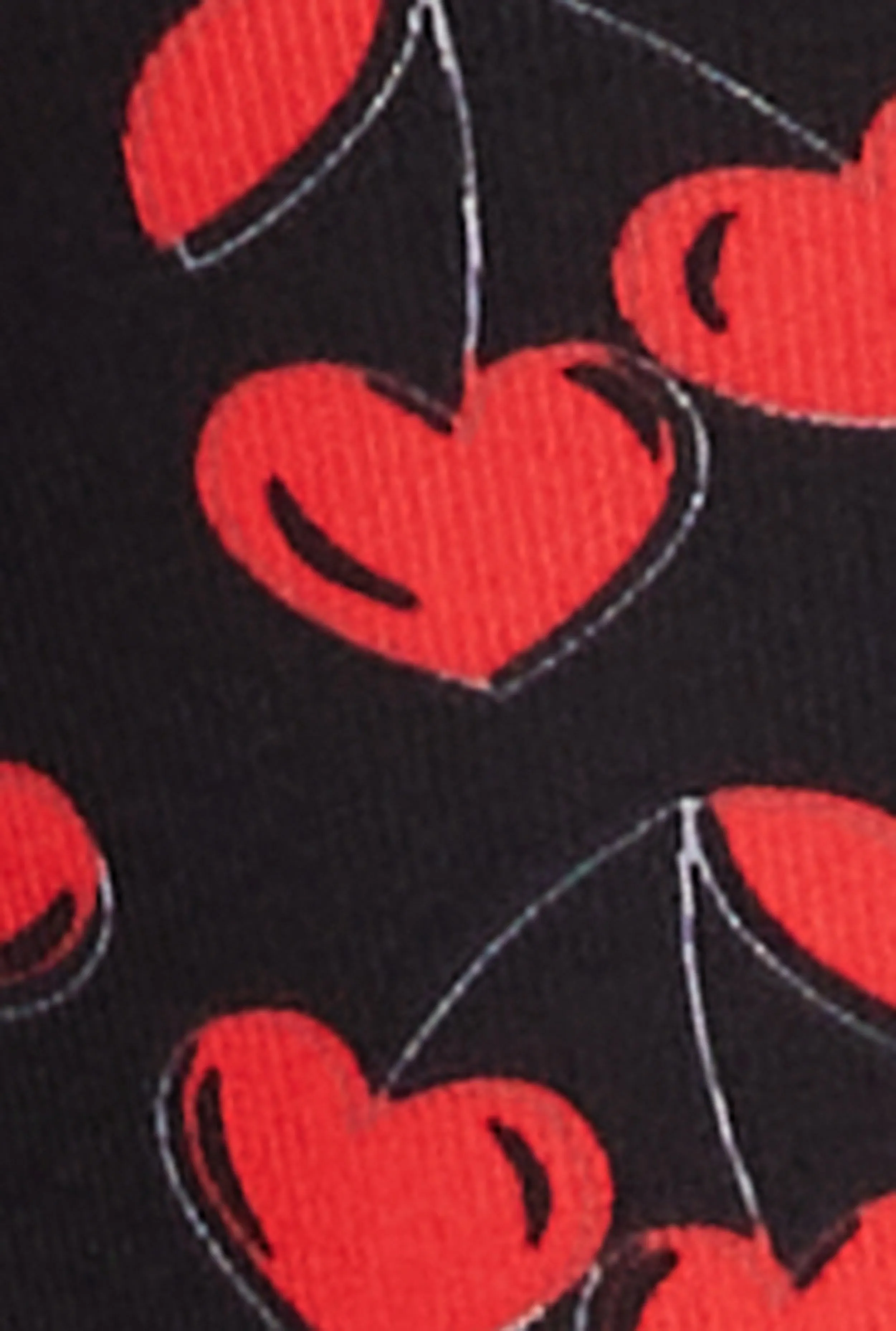 Ribbed Knit Cherry Heart Pajama Cami and Shorts sold by Rainbow product image thumbnail 3