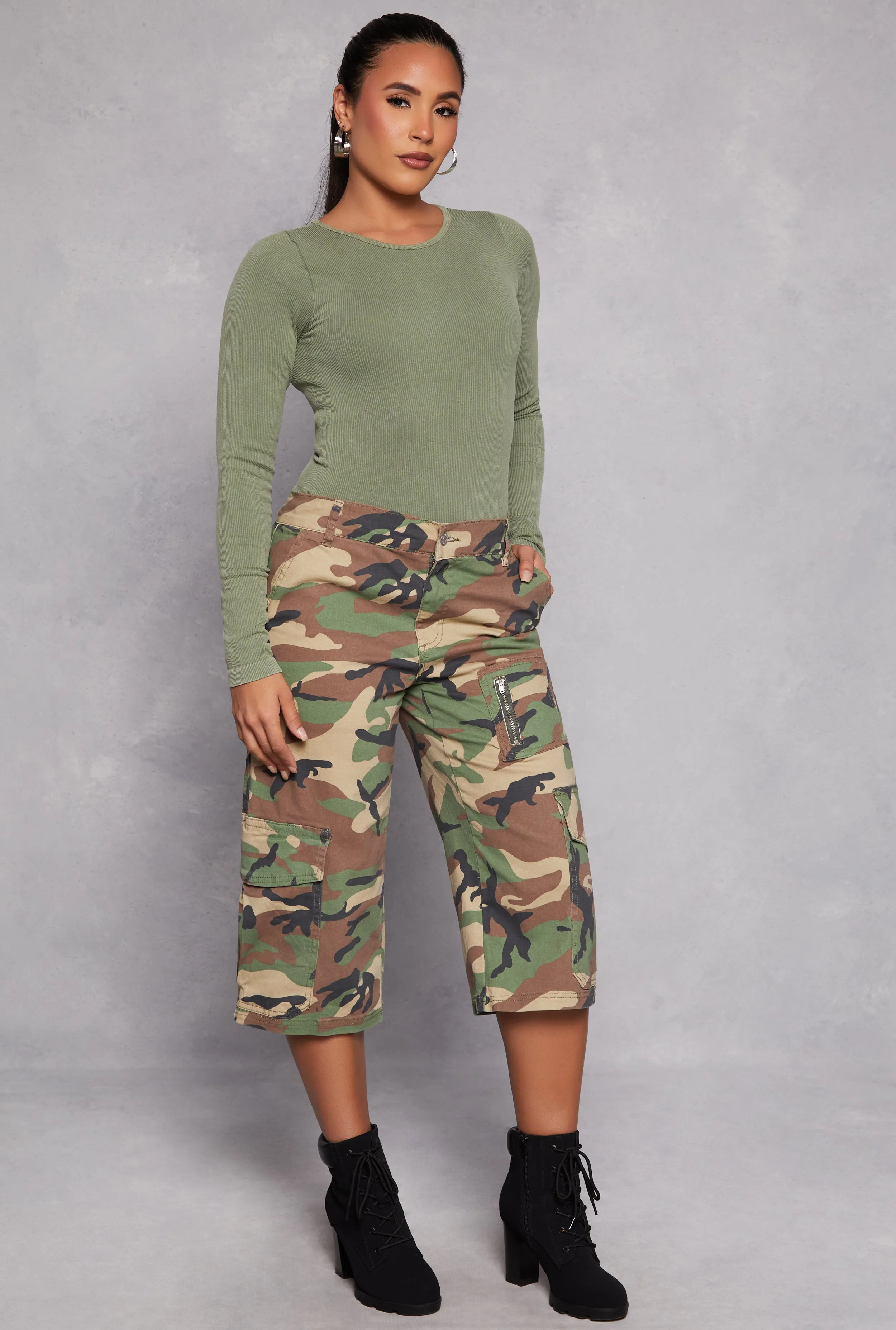 Seamless Acid Wash Long Sleeve Bodysuit sold by Rainbow product image thumbnail 2