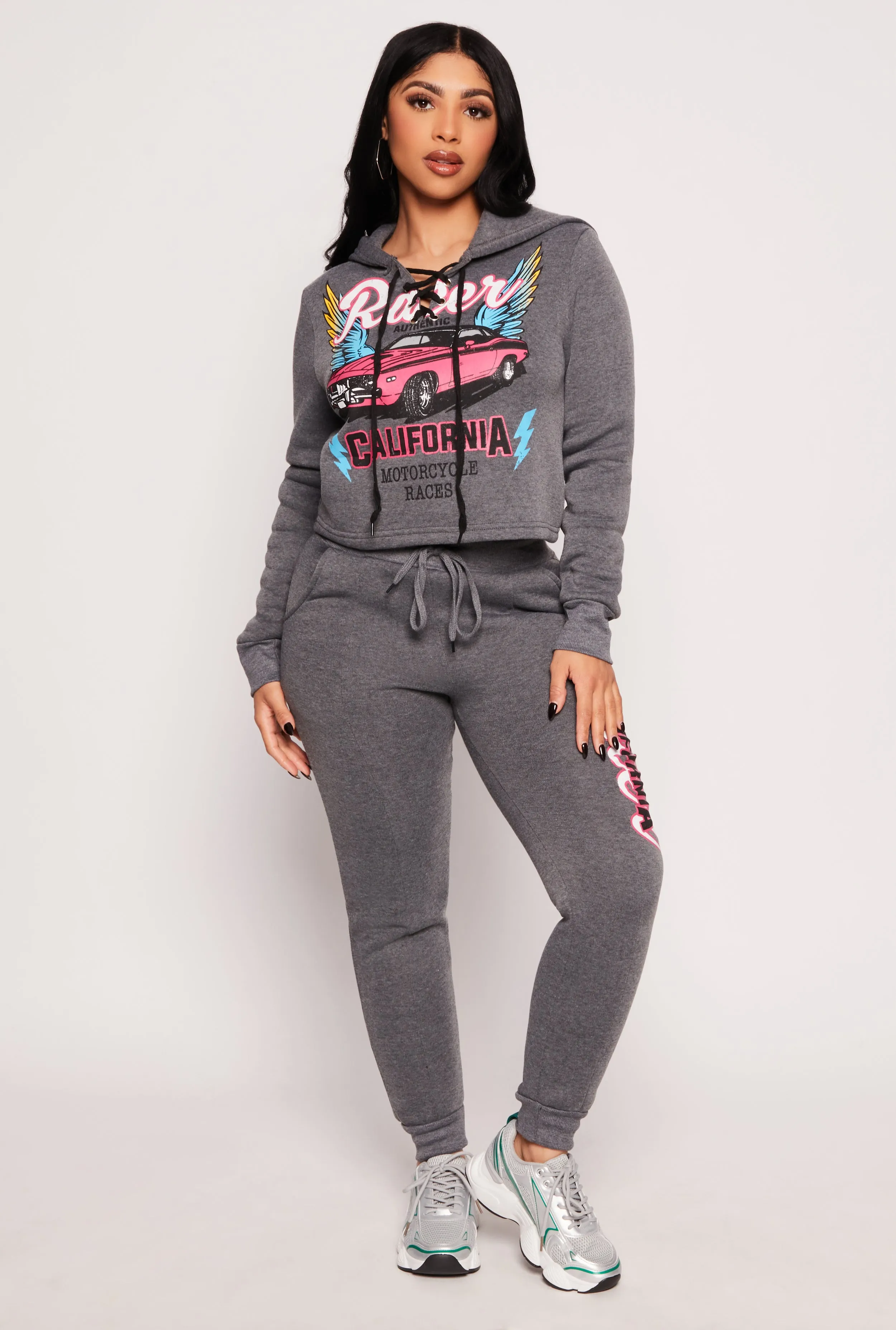 Racer California Hooded Sweatshirt sold by Rainbow product image thumbnail 2