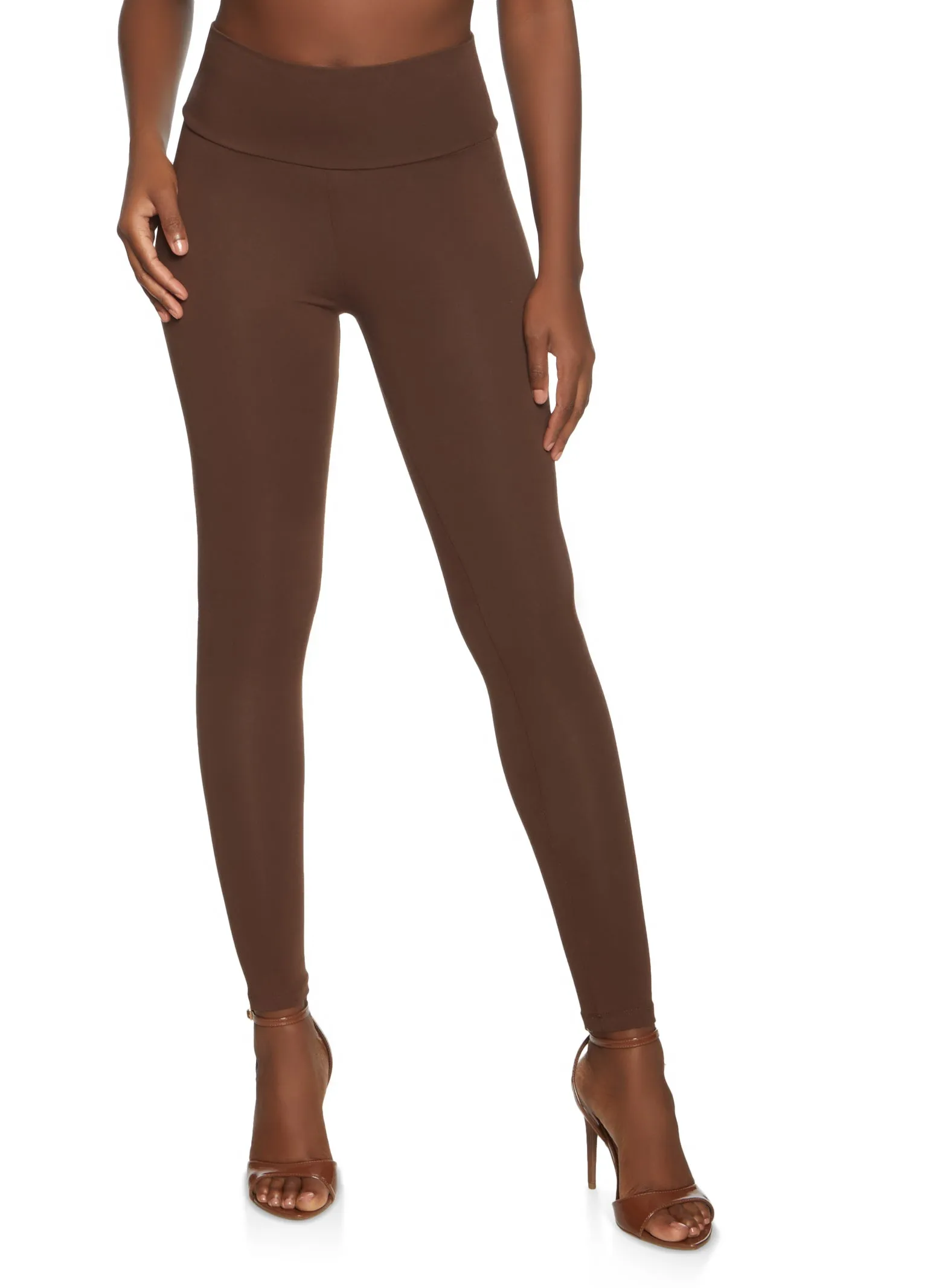 Solid Wide Waist Leggings sold by Rainbow