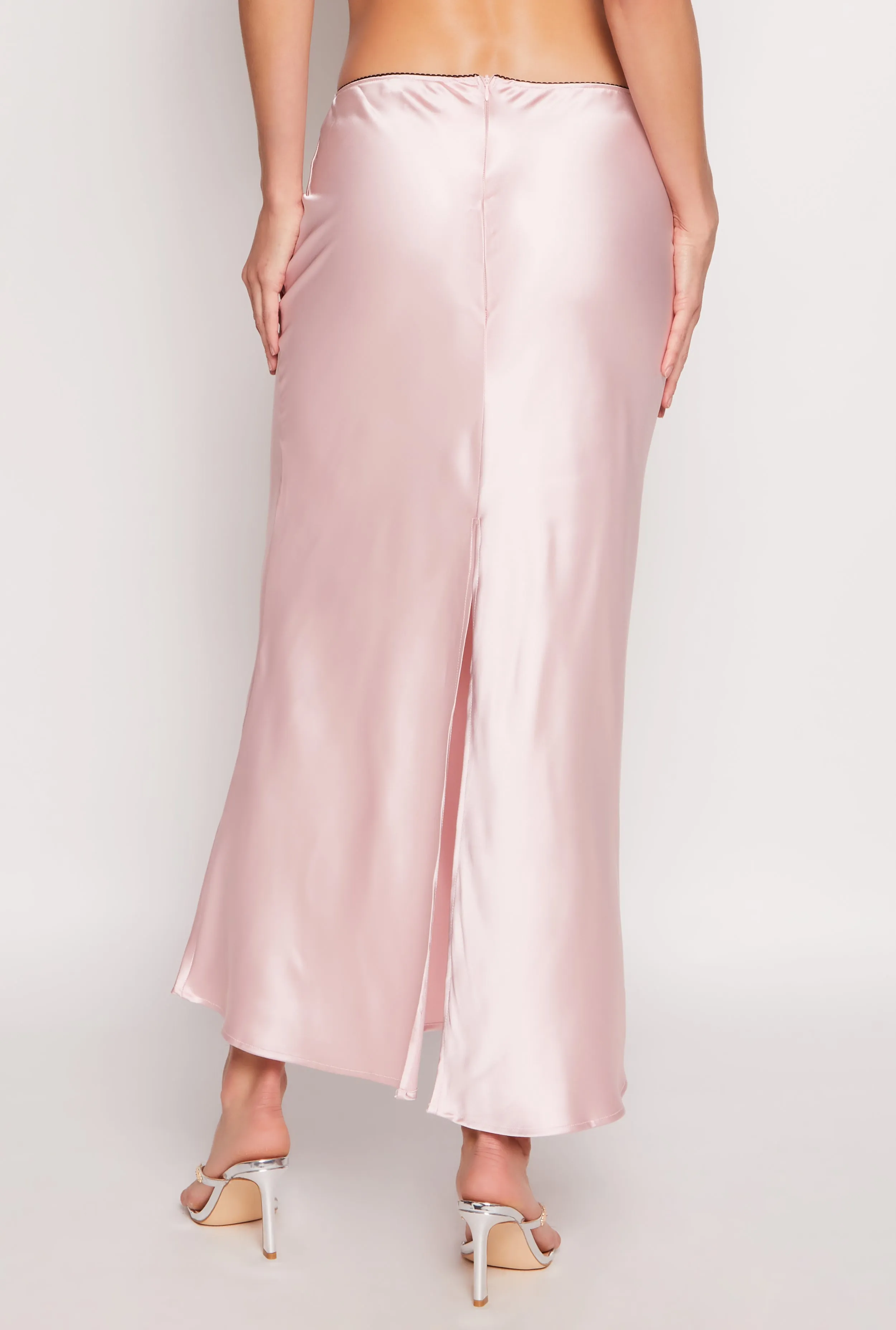 Almost Famous Satin Midi Slip Skirt sold by Rainbow product image thumbnail 3