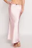 Almost Famous Satin Midi Slip Skirt sold by Rainbow
