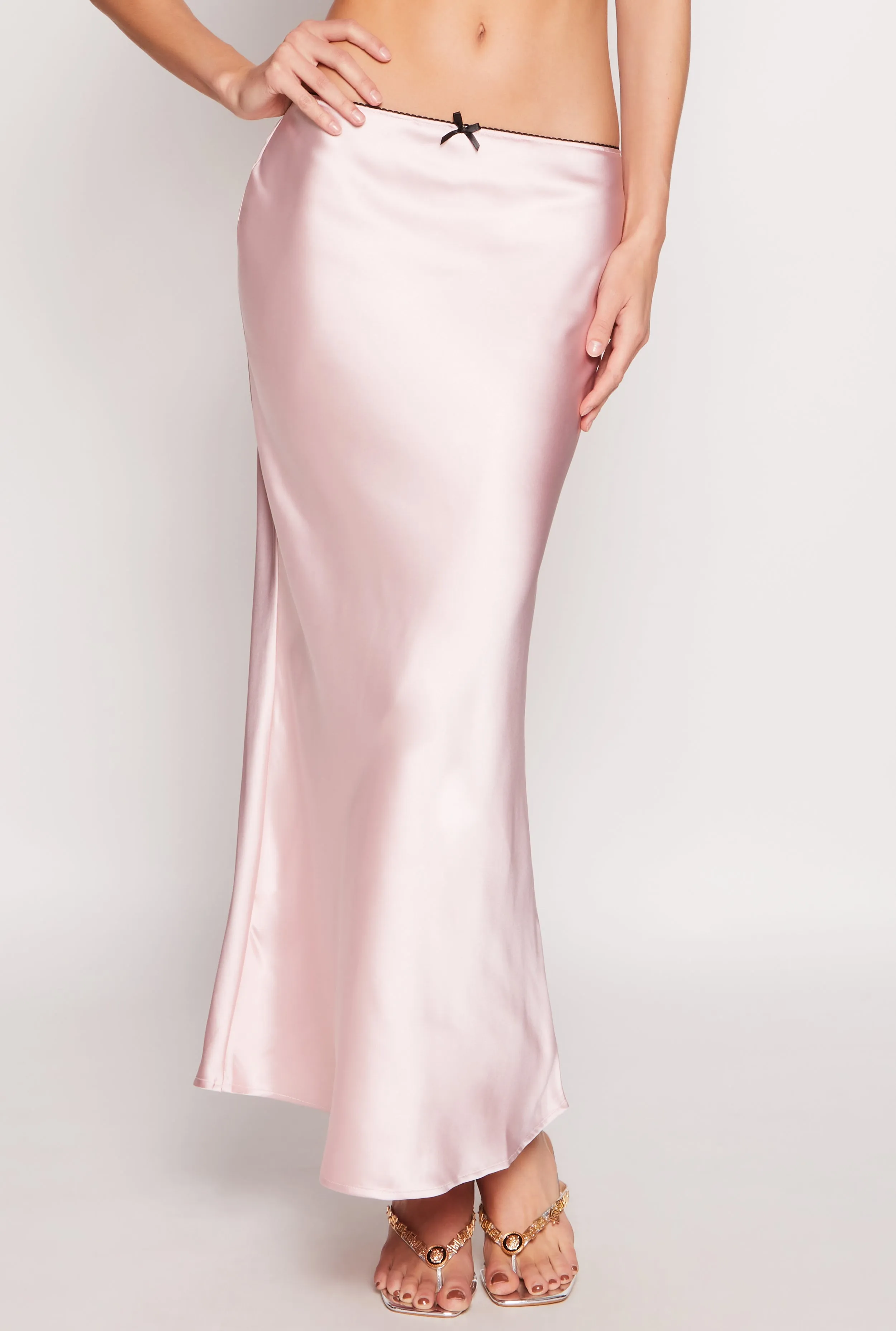 Almost Famous Satin Midi Slip Skirt sold by Rainbow product image thumbnail 2