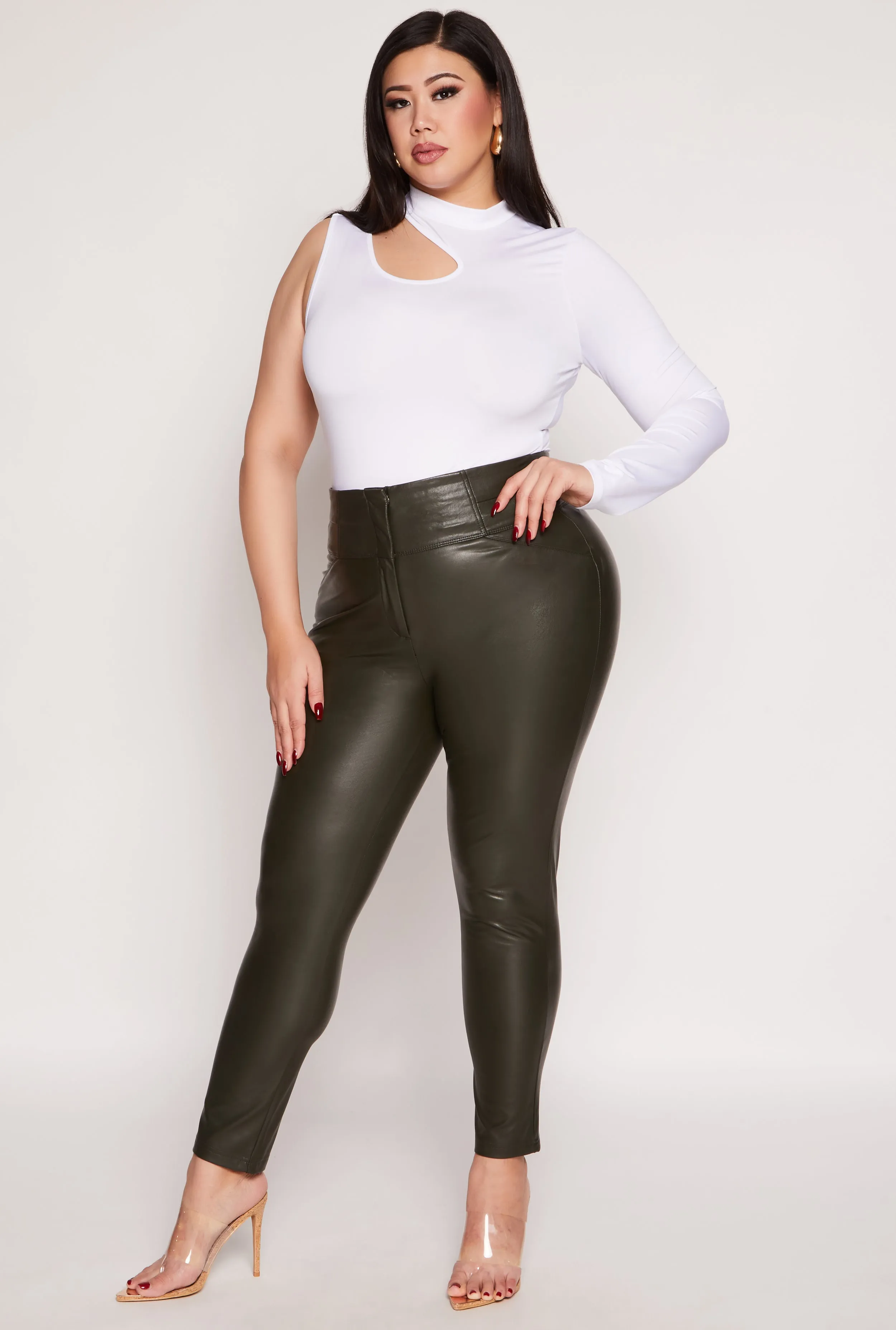 Plus Size Daisy Keyhole Shoulder Bodysuit sold by Rainbow product image thumbnail 2