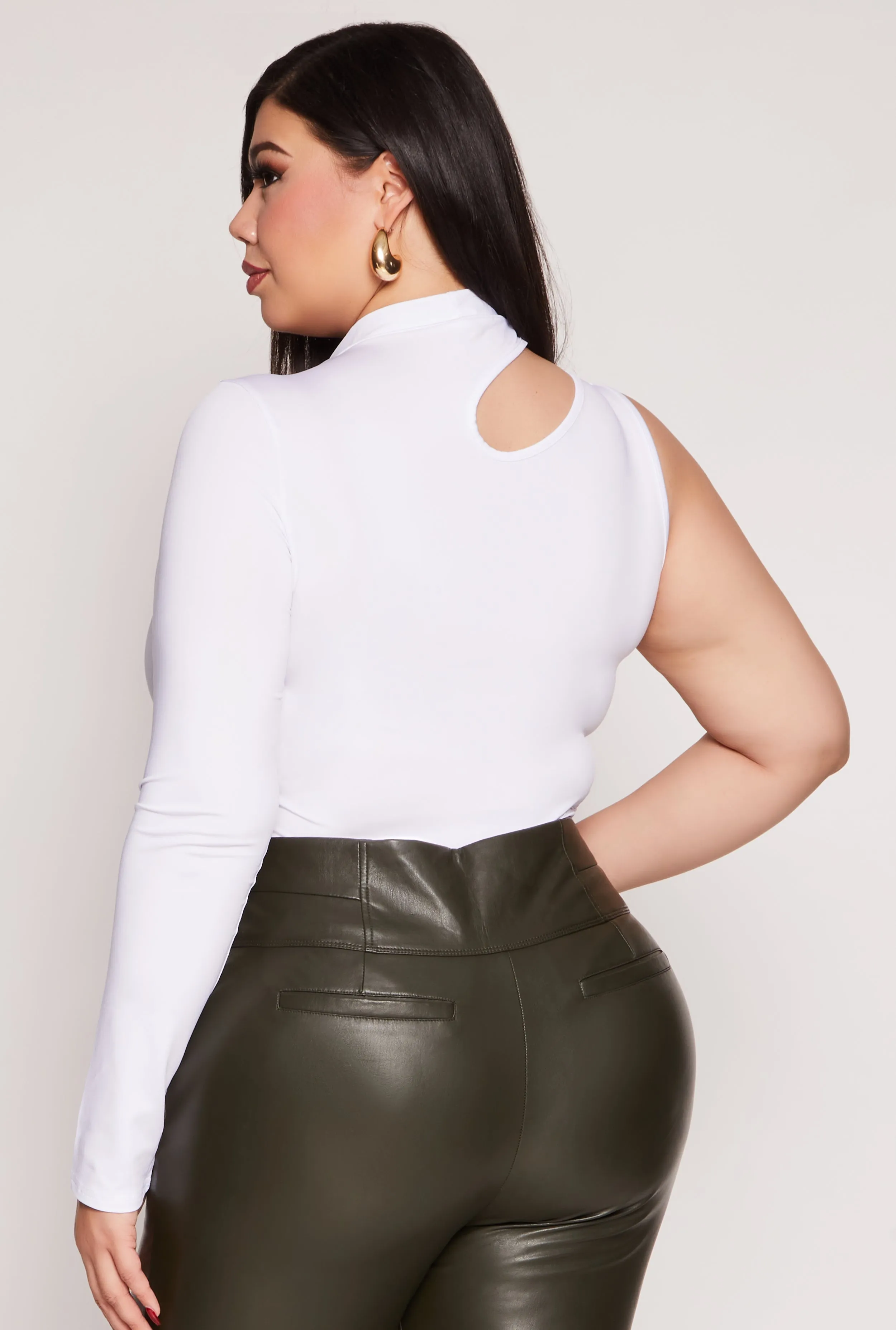 Plus Size Daisy Keyhole Shoulder Bodysuit sold by Rainbow product image thumbnail 3