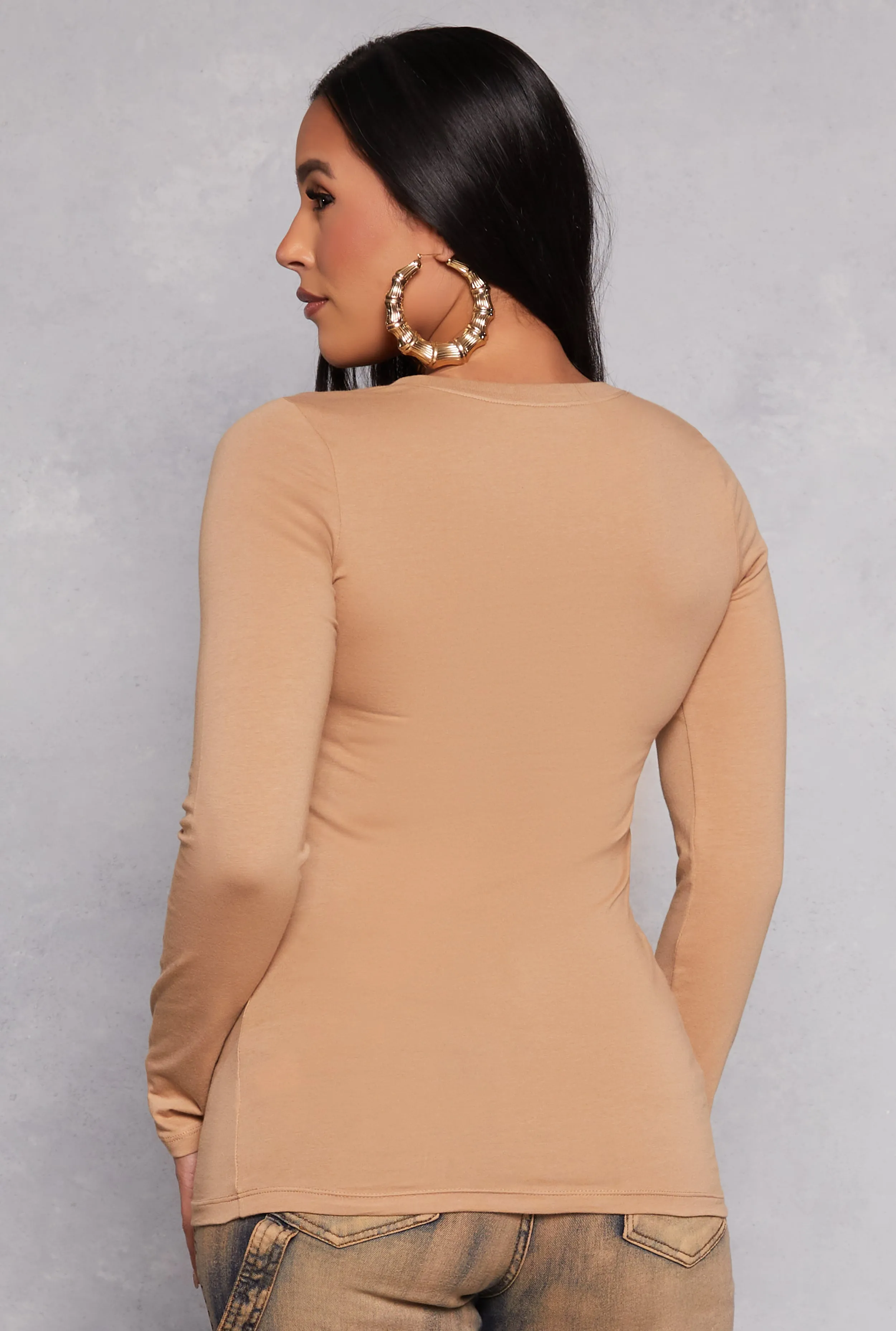 Long Sleeve Crew Neck Top sold by Rainbow product image thumbnail 3