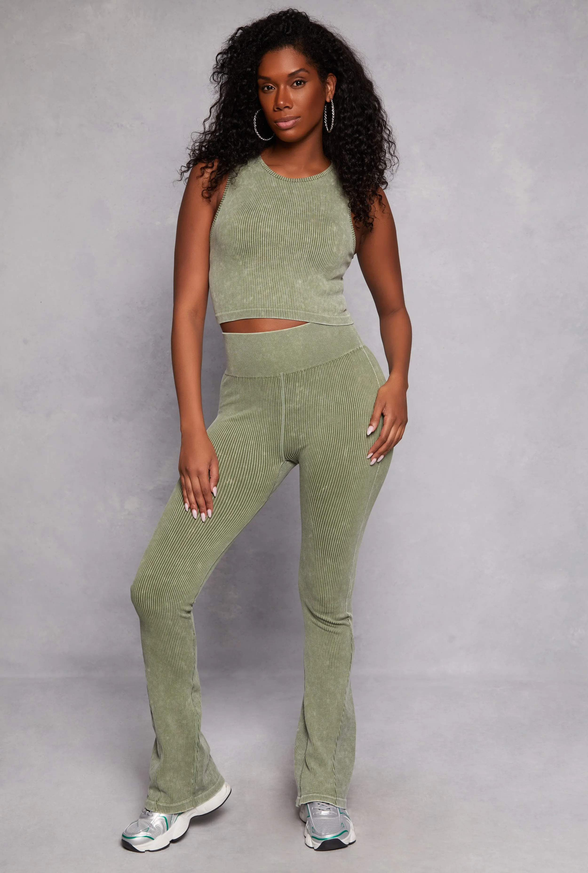 Ribbed Knit Pull On Pants sold by Rainbow