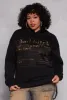 Plus Size Rhinestone Nutritional Facts Graphic Hoodie sold by Rainbow