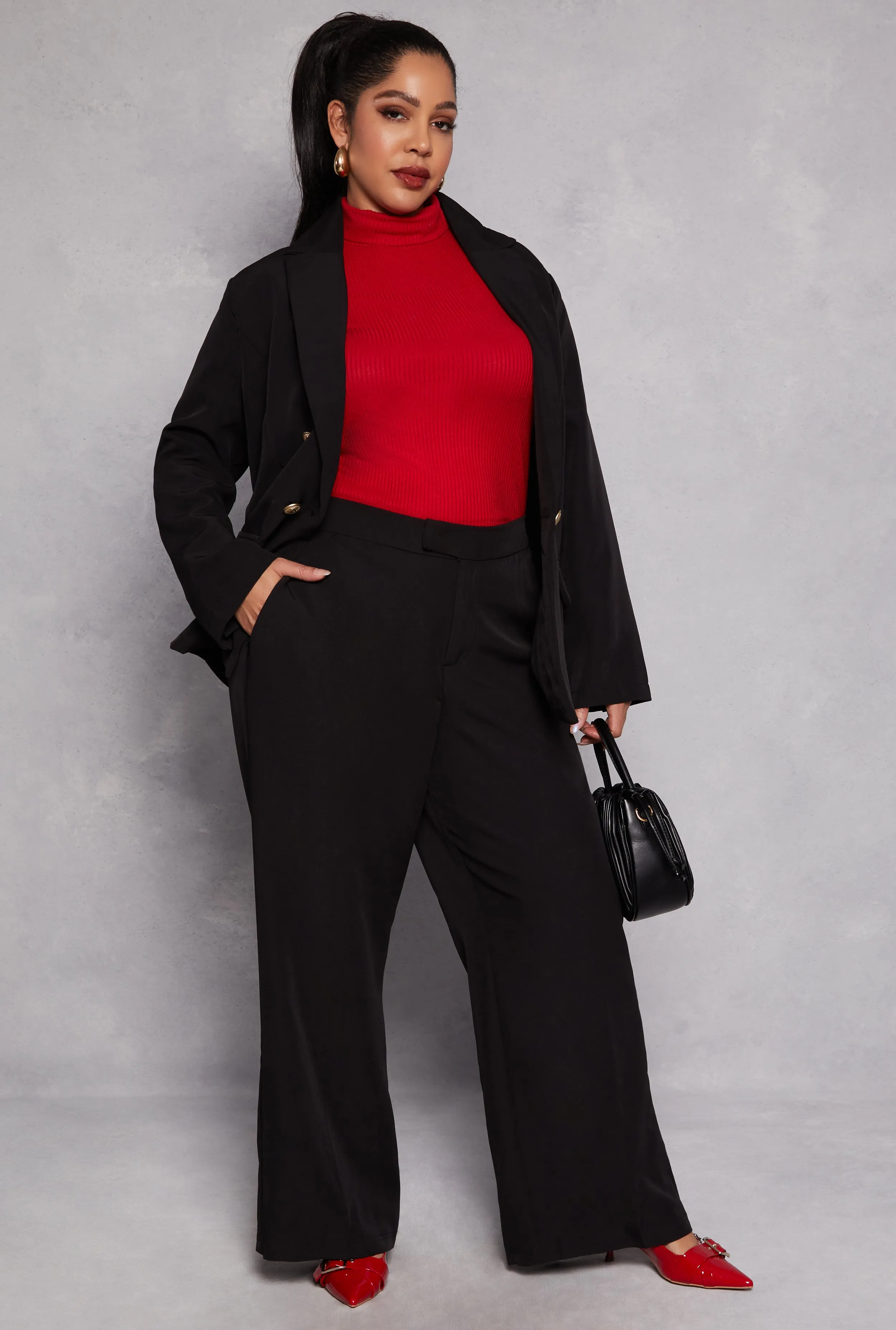 Plus Size Wide Leg Trousers sold by Rainbow