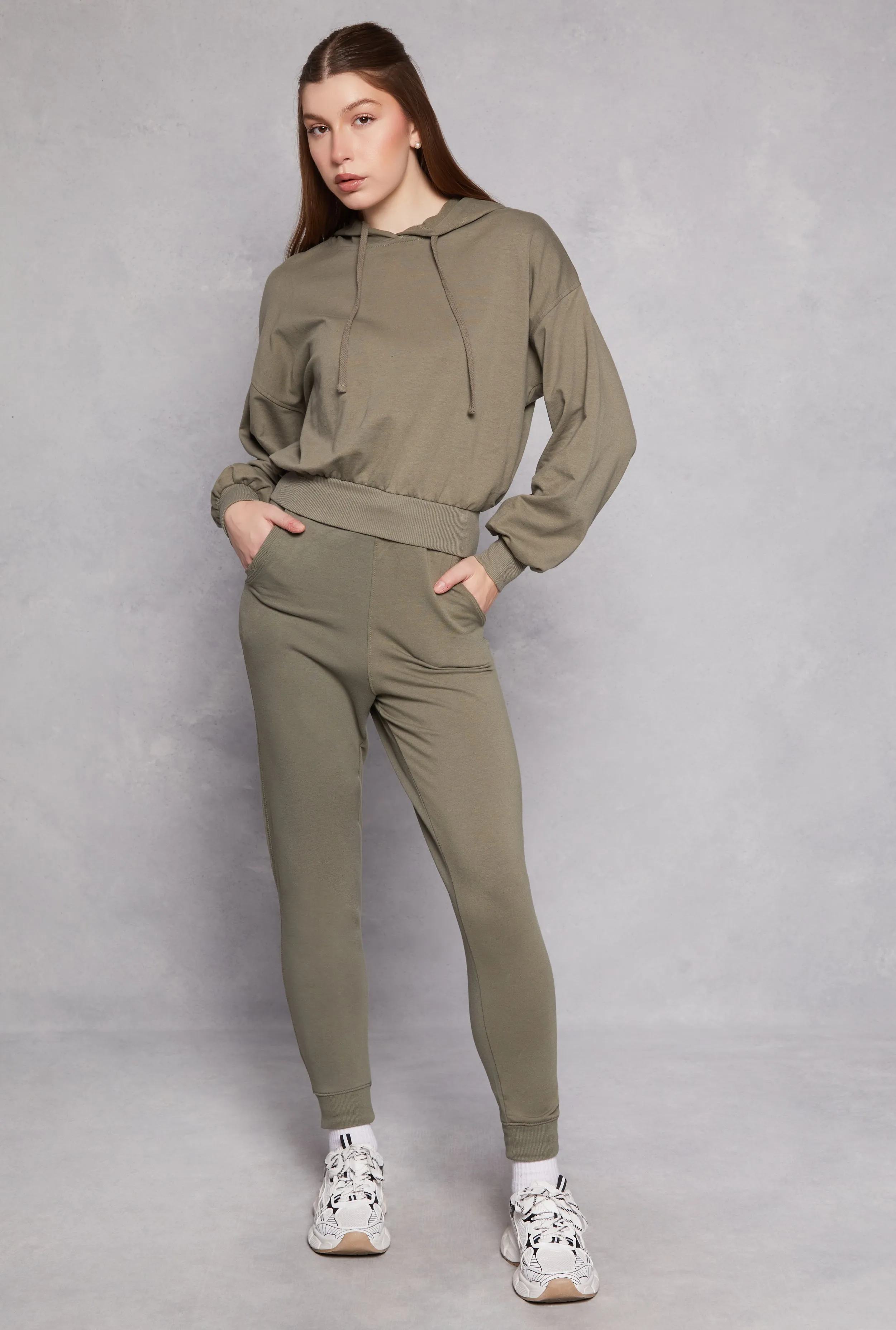 French Terry Drawstring Joggers sold by Rainbow