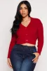 Cable Knit Cropped Cardigan sold by Rainbow