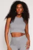 Seamless Ribbed Knit Cropped Tank Top sold by Rainbow
