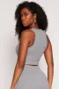 Seamless Ribbed Knit Cropped Tank Top sold by Rainbow