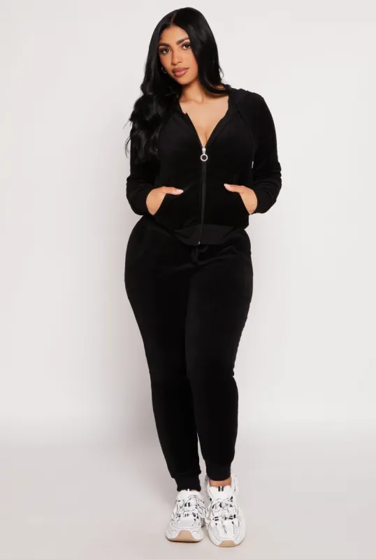 Basic Velour Joggers sold by Rainbow