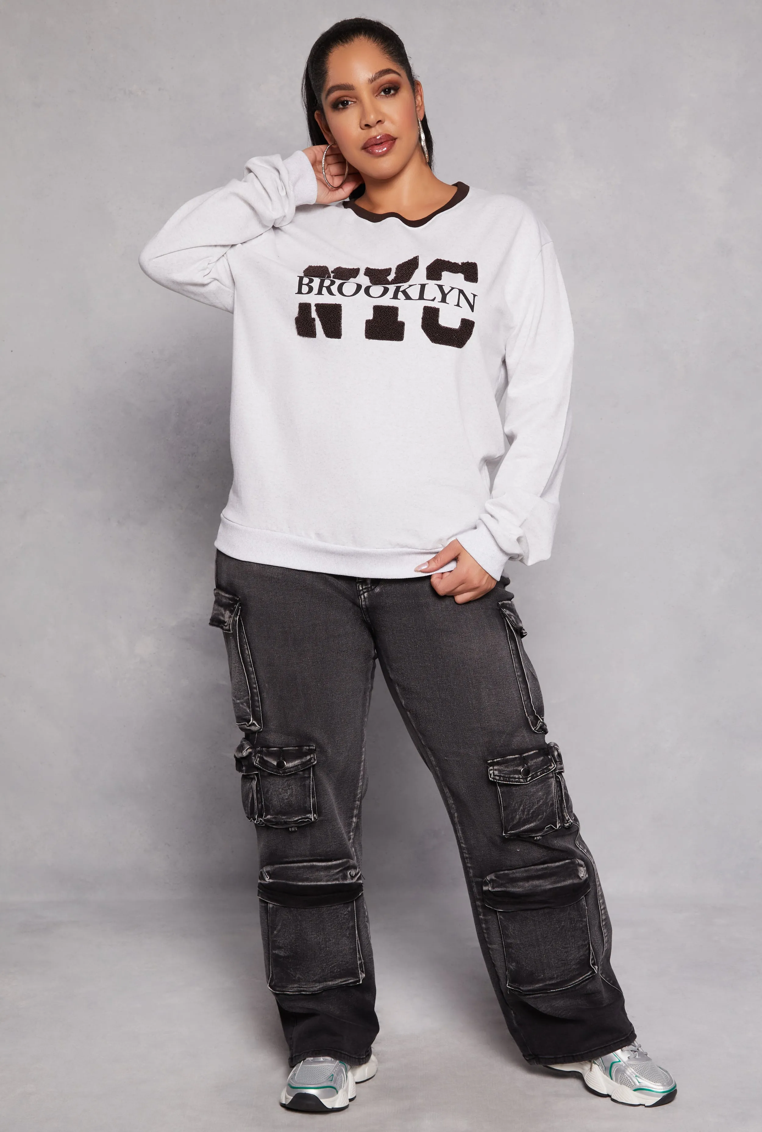 Plus Size Brooklyn NYC Sweatshirt sold by Rainbow product image thumbnail 2