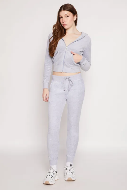 Basic Velour Joggers sold by Rainbow