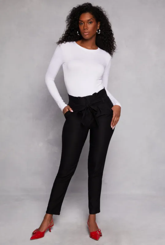 Paper Bag Waist Dress Pants sold by Rainbow