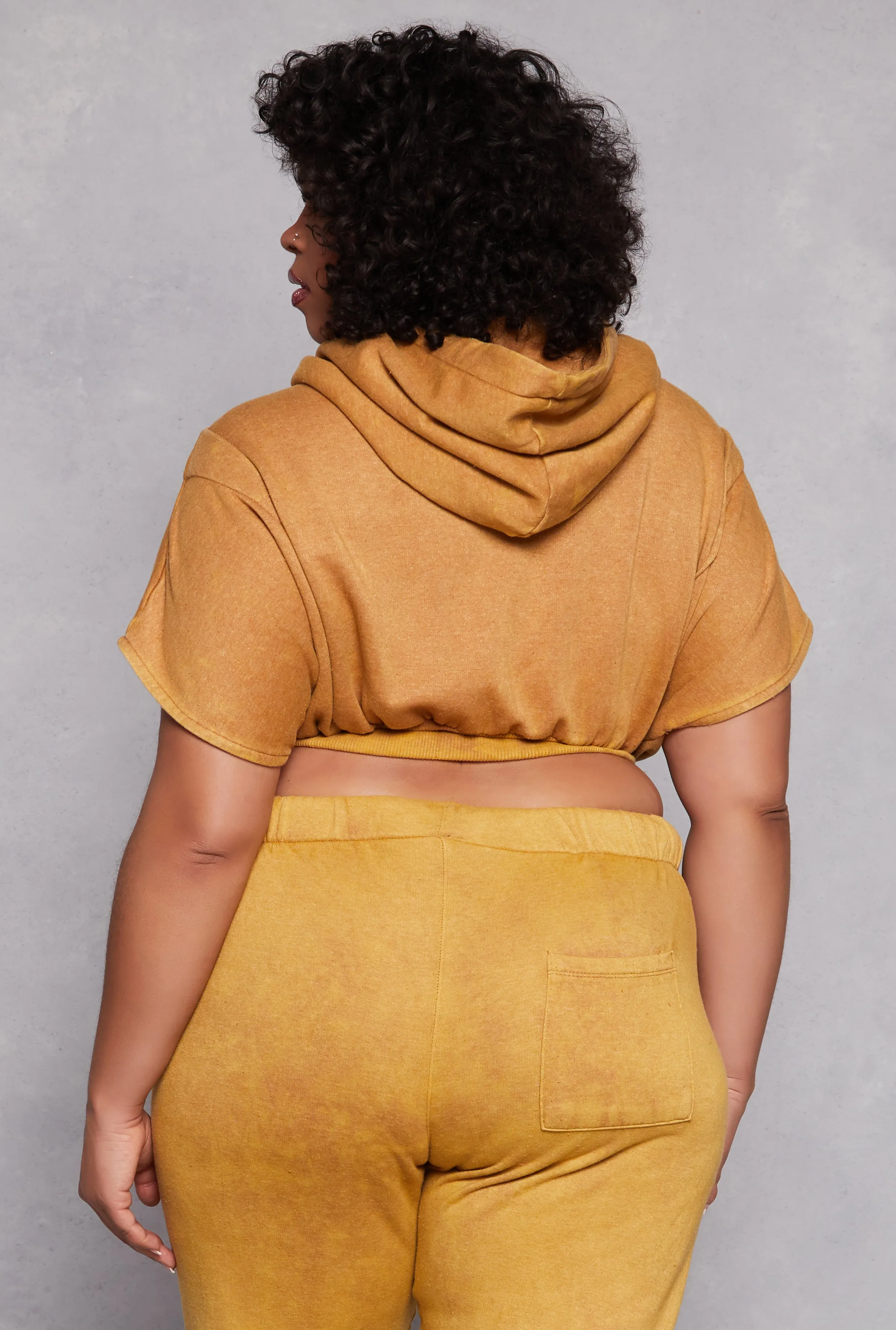 Plus Size Acid Wash Pullover Hoodie sold by Rainbow product image thumbnail 3