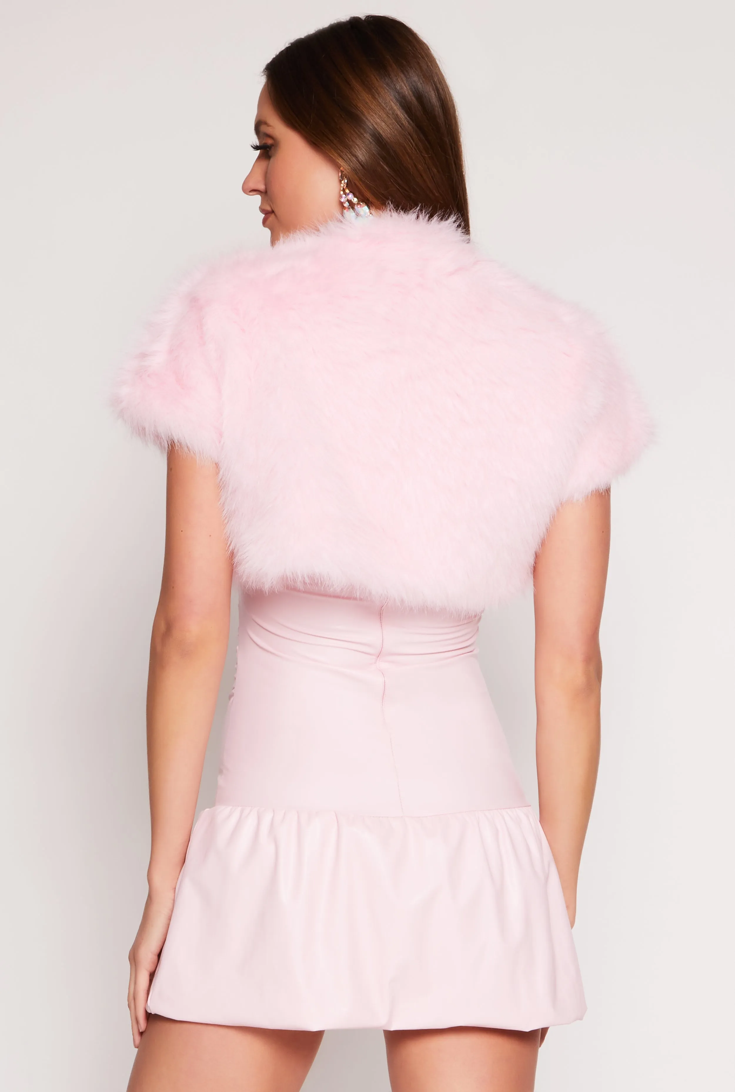 Spoon Jeans Faux Fur Bolero Jacket sold by Rainbow product image thumbnail 3