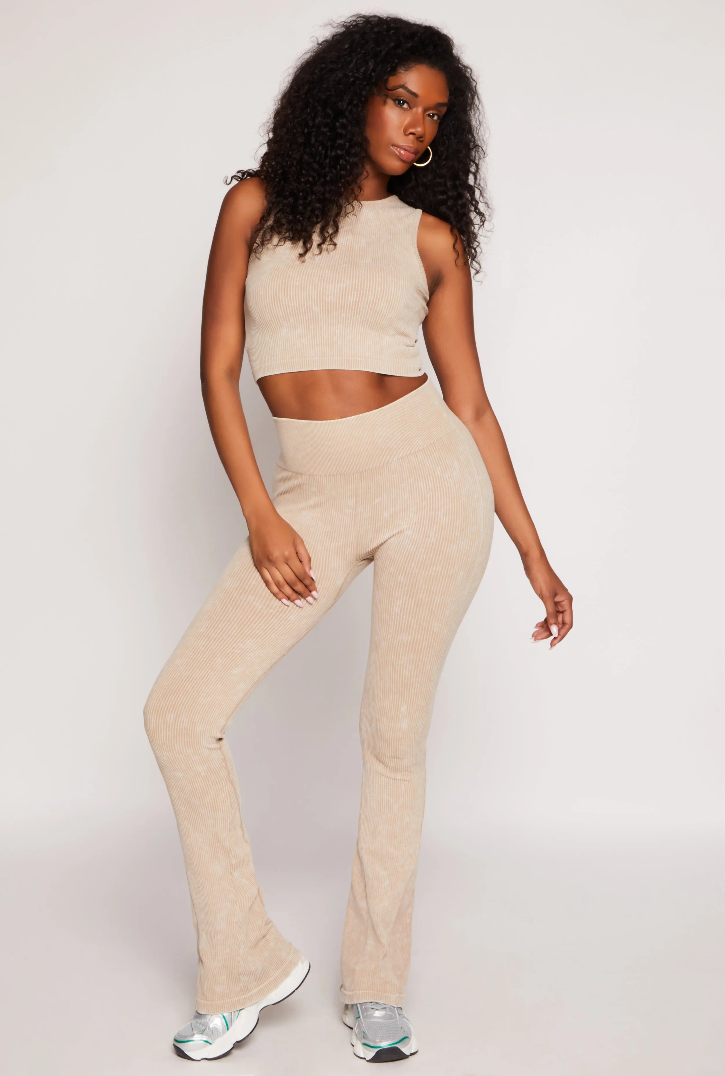 Ribbed Knit Pull On Pants sold by Rainbow