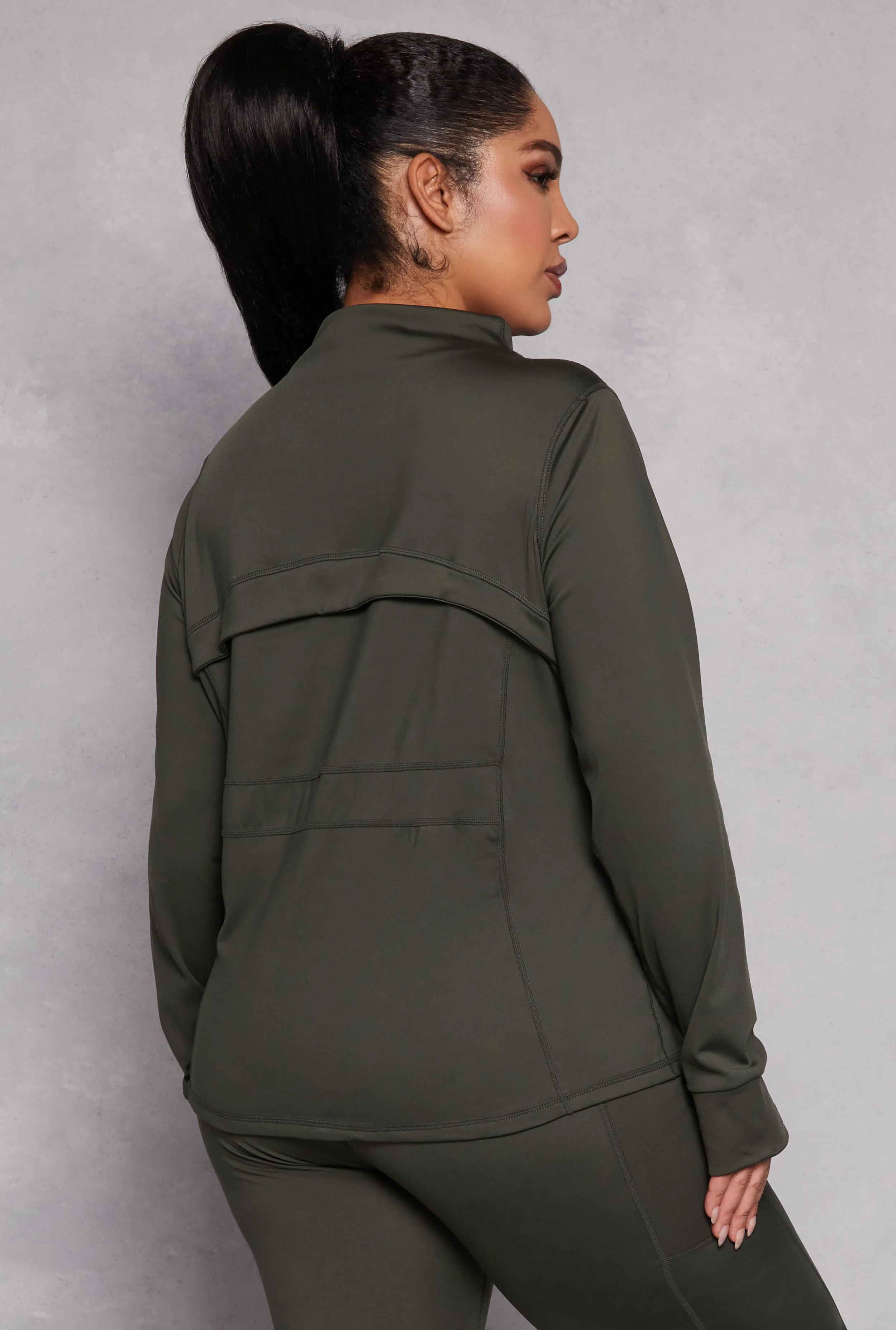Plus Size Zip Front Active Track Jacket sold by Rainbow product image thumbnail 3