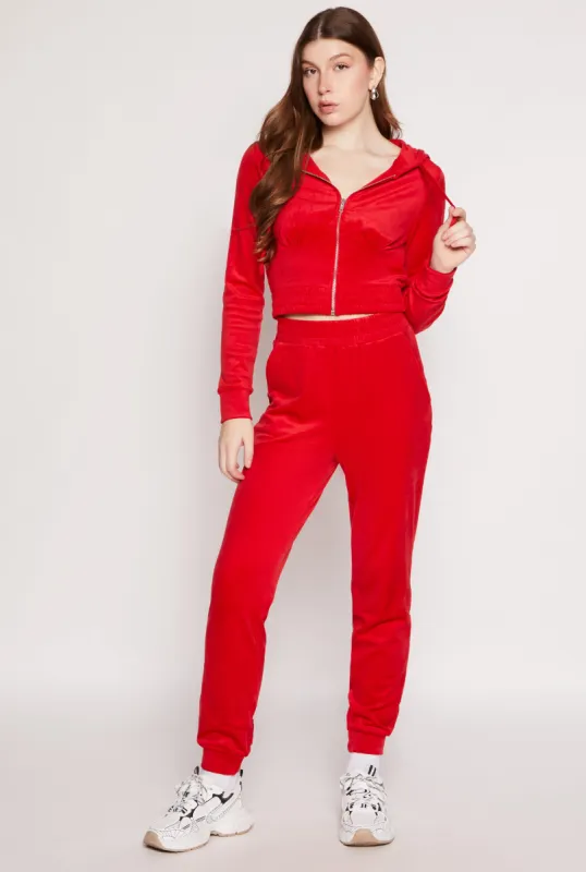 Iris Pull On Velour Joggers sold by Rainbow