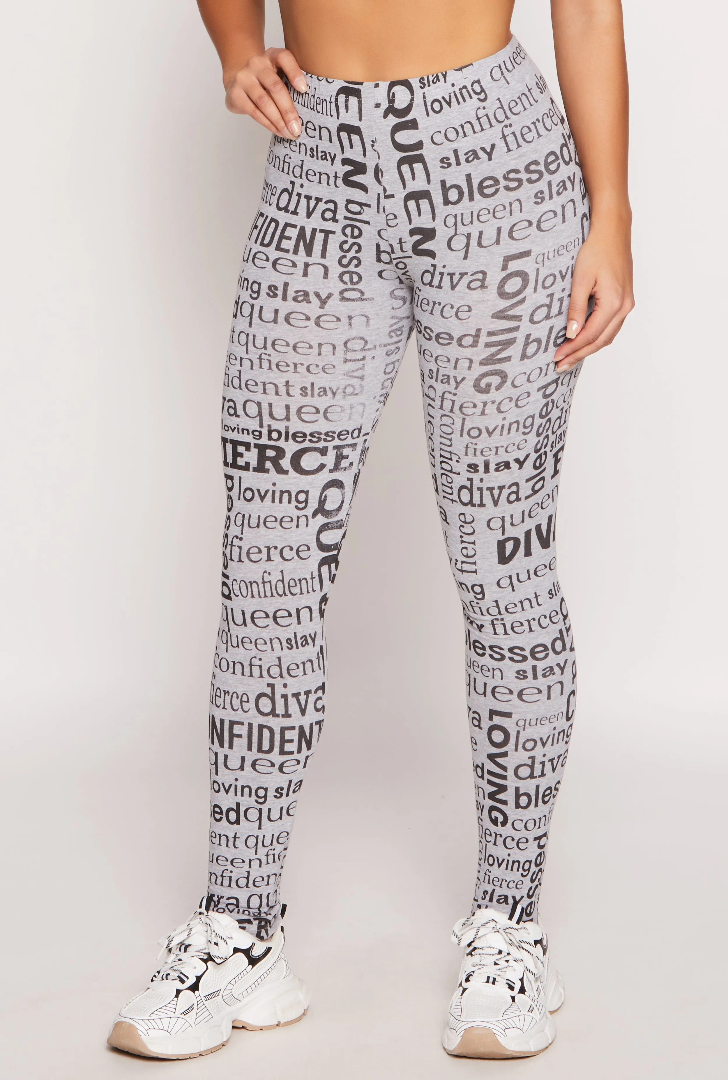 Graphic Text Print Leggings sold by Rainbow product image thumbnail 2
