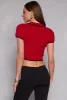Iris Contrast Trim Polo Crop Top sold by Rainbow