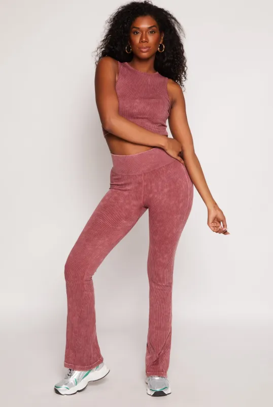Ribbed Knit Pull On Pants sold by Rainbow