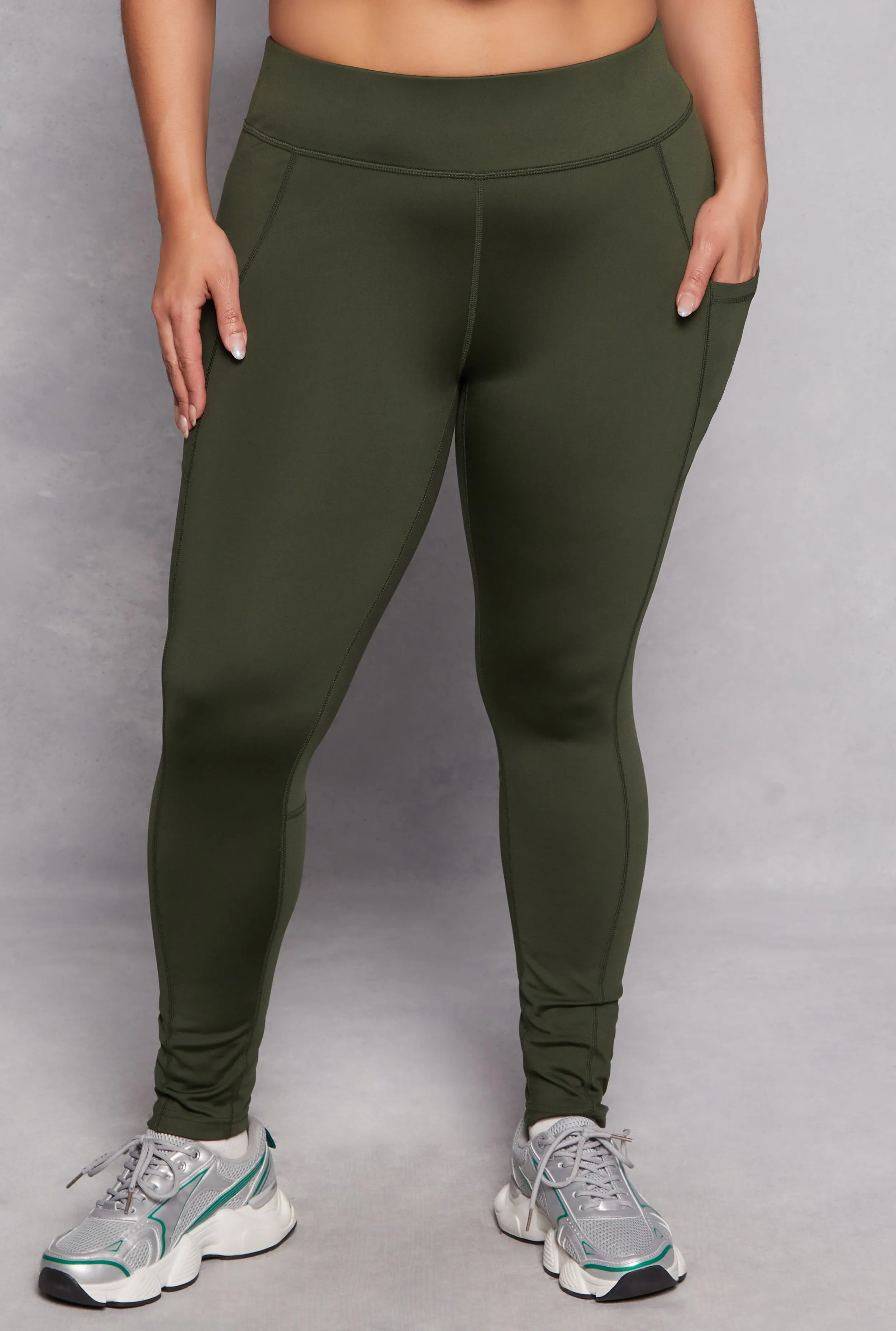 Plus Size Side Pocket Active Leggings sold by Rainbow product image thumbnail 2