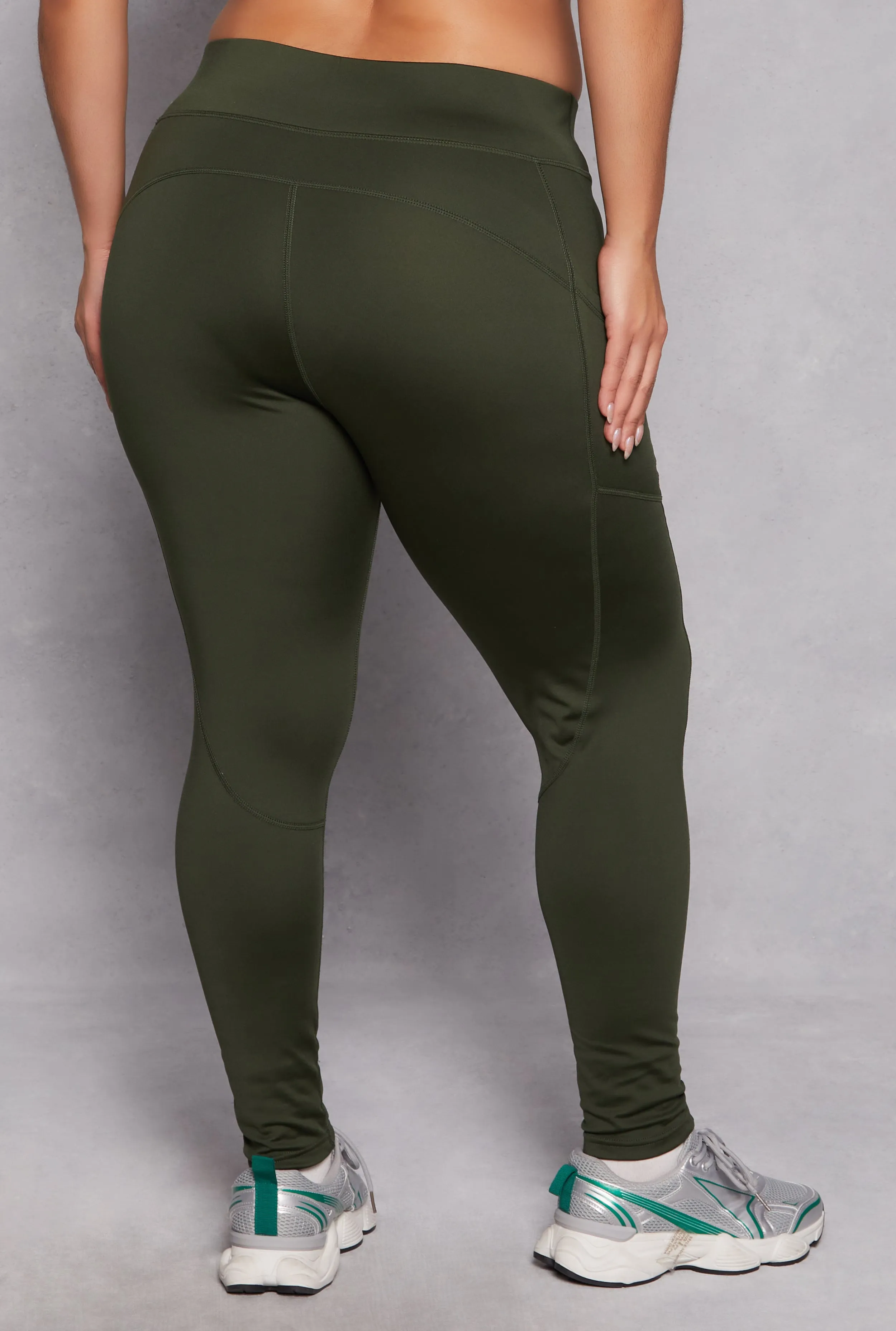Plus Size Side Pocket Active Leggings sold by Rainbow product image thumbnail 3