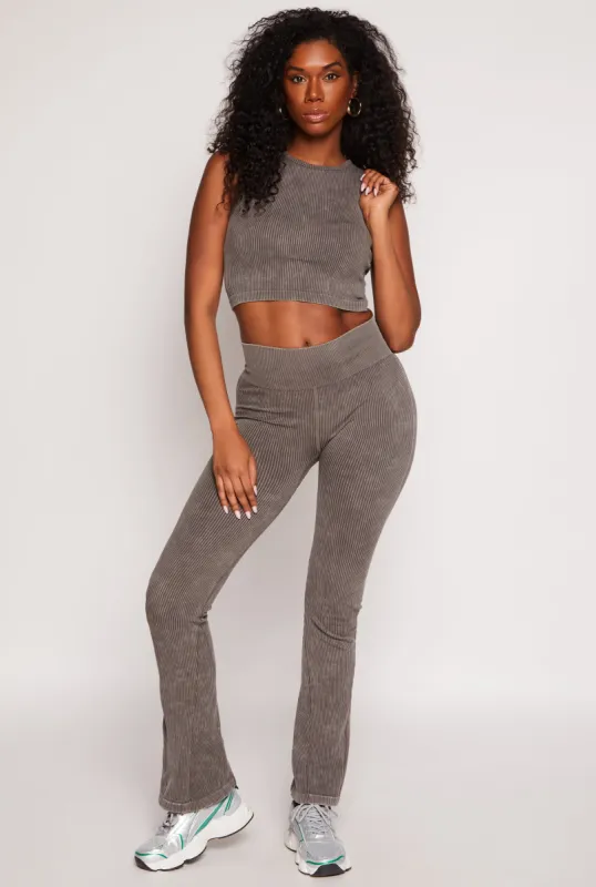 Ribbed Knit Pull On Pants sold by Rainbow