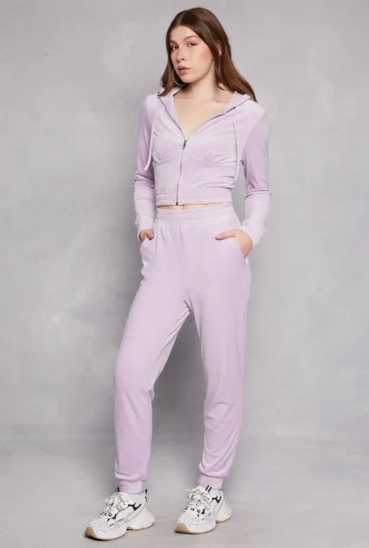 Iris Pull On Velour Joggers sold by Rainbow