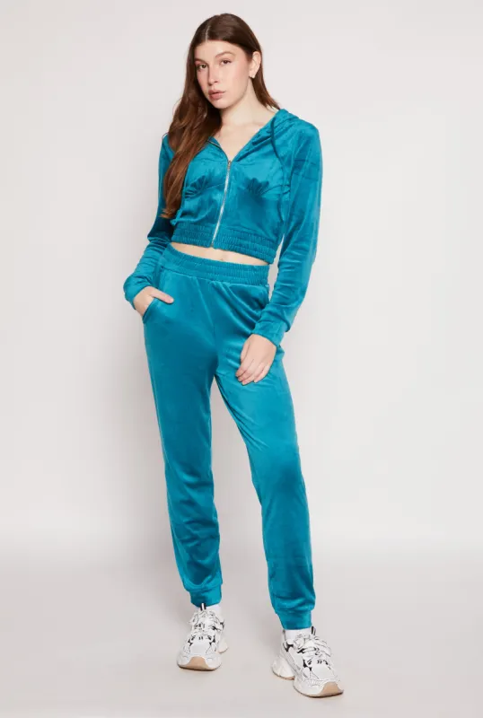 Iris Pull On Velour Joggers sold by Rainbow