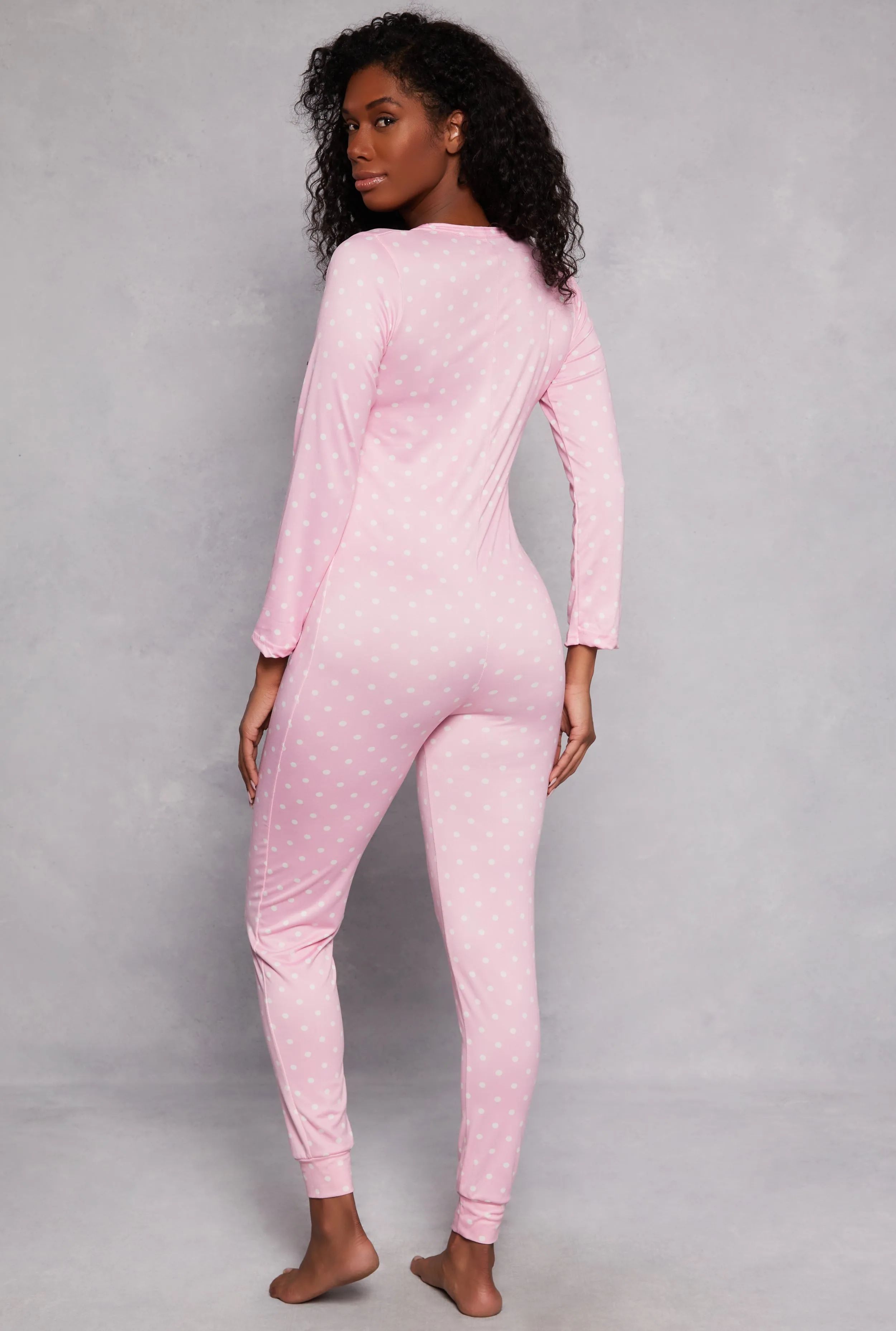 Pillow Talk Polka Dot Pajama Onesie sold by Rainbow product image thumbnail 2