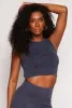 Seamless Ribbed Knit Cropped Tank Top sold by Rainbow
