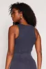Seamless Ribbed Knit Cropped Tank Top sold by Rainbow