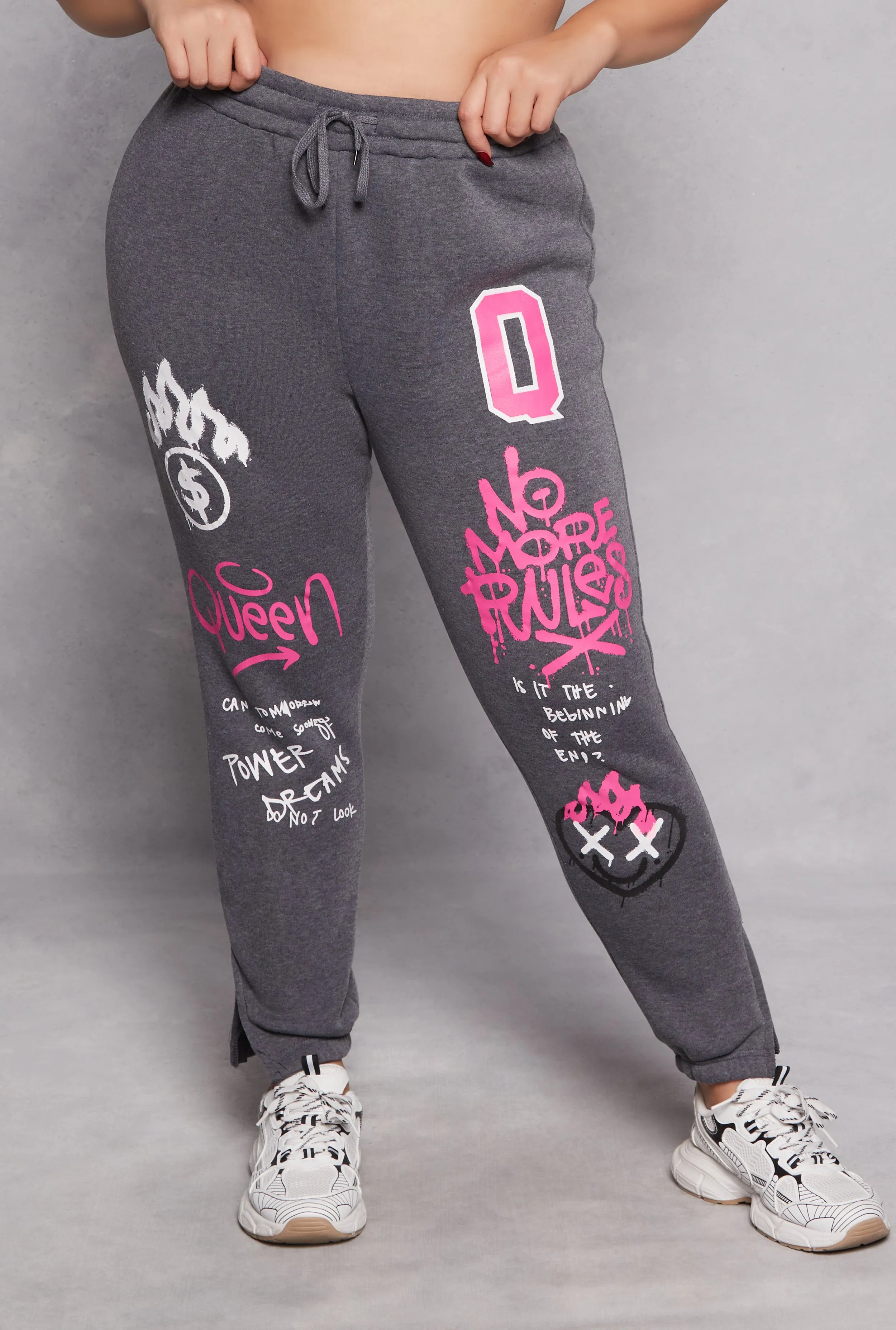 Plus Size Graffiti Print Sweatpants sold by Rainbow product image thumbnail 2