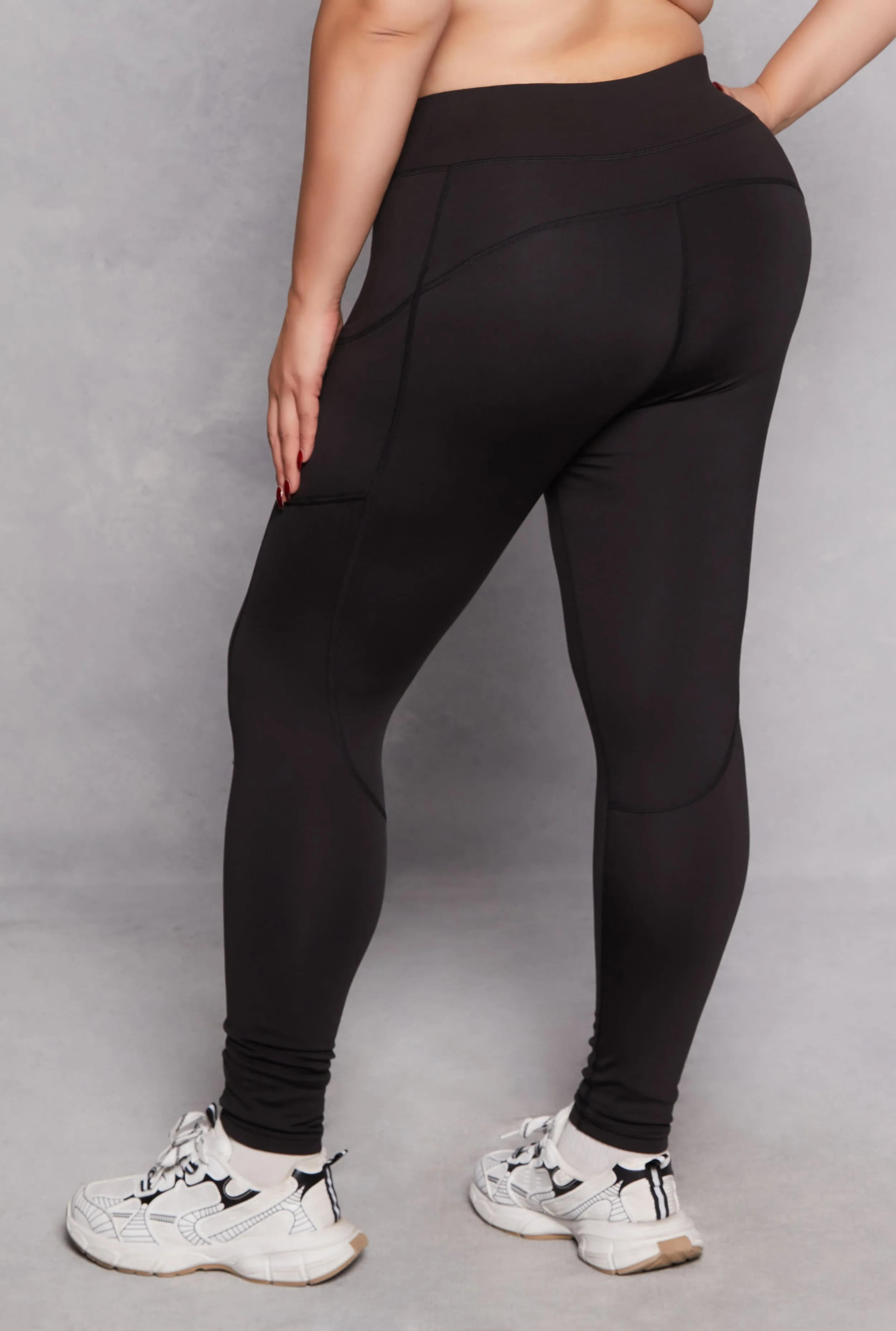 Plus Size Side Pocket Active Leggings sold by Rainbow product image thumbnail 3