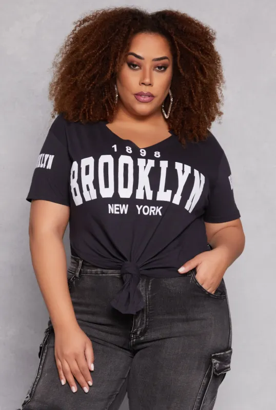 Plus Size 1898 Brooklyn New York Top sold by Rainbow