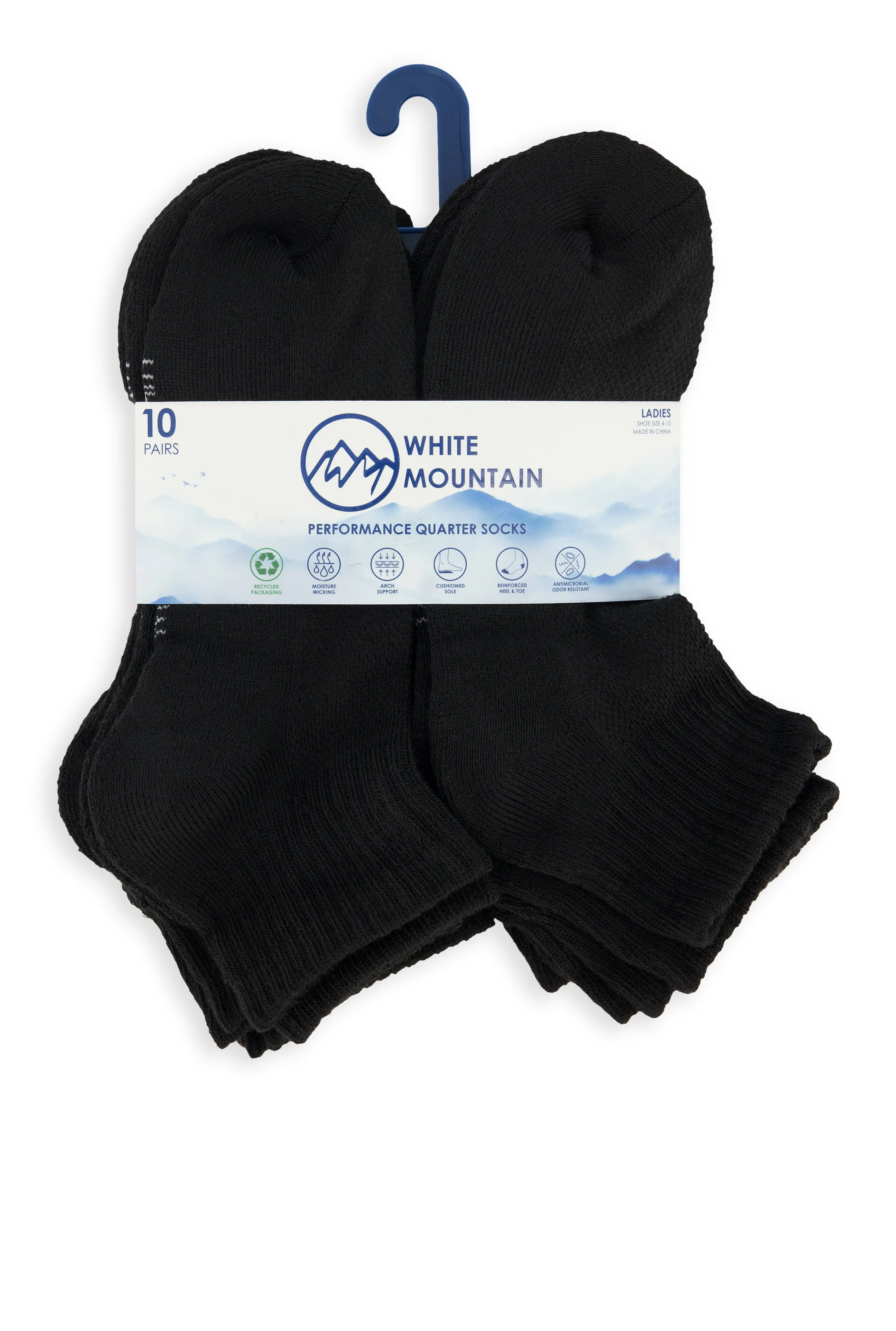 Performance Quarter Socks 10 Pack Set sold by Rainbow product image thumbnail 3