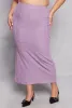 Plus Size Almost Famous Ribbed Knit Maxi Skirt sold by Rainbow