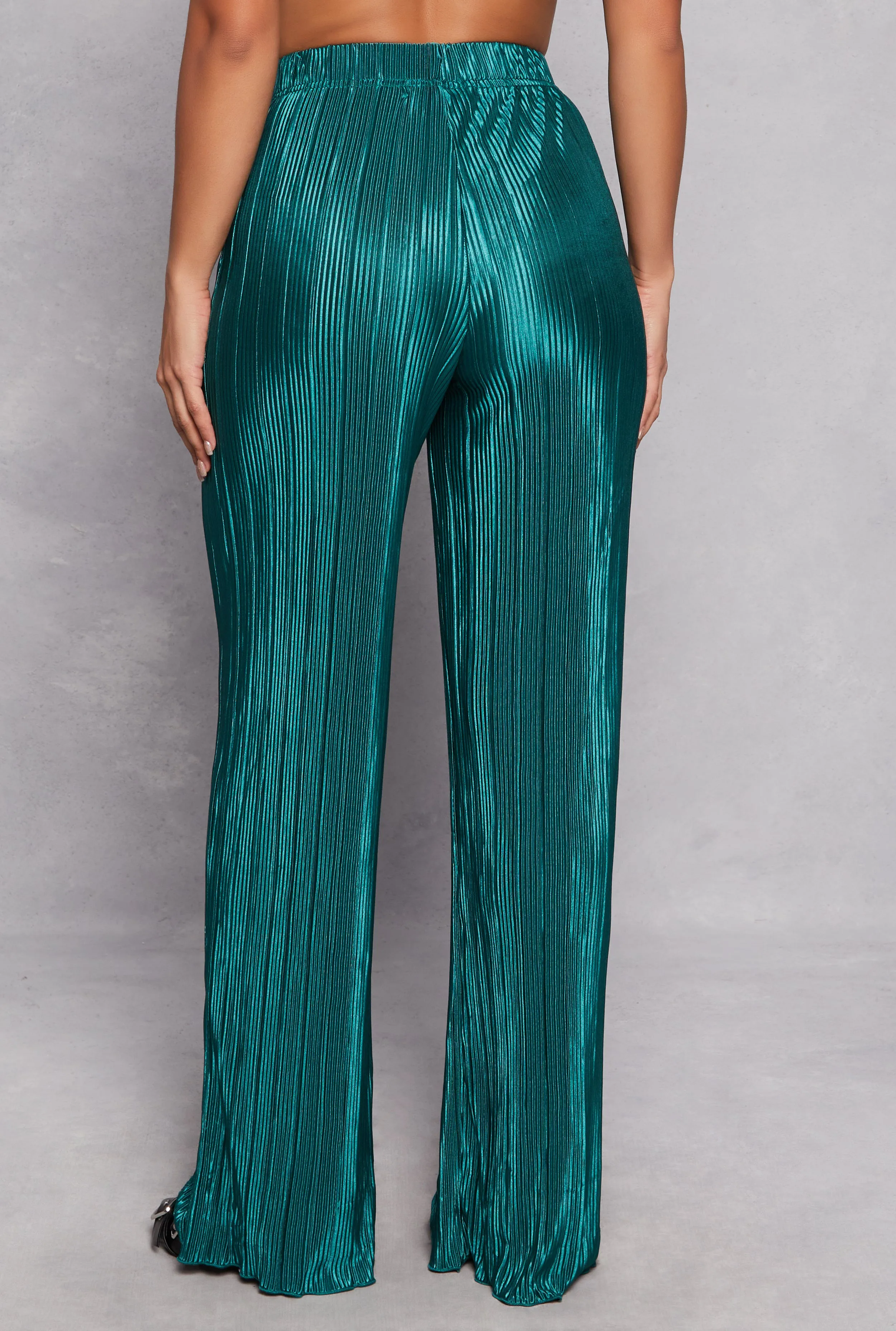 Almost Famous Plisse Wide Leg Pants sold by Rainbow product image thumbnail 3
