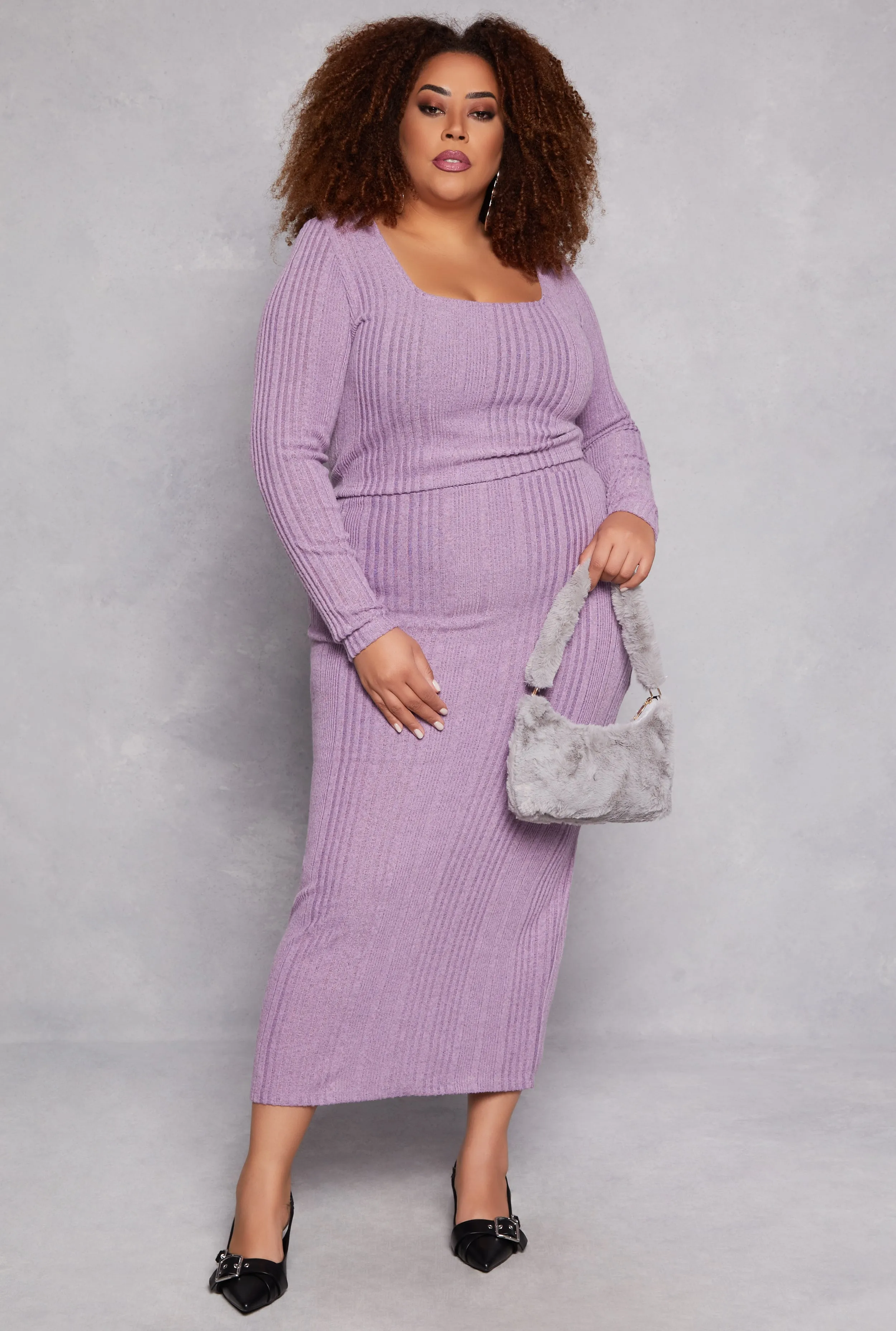 Plus Size Almost Famous Ribbed Knit Crop Top sold by Rainbow product image thumbnail 2