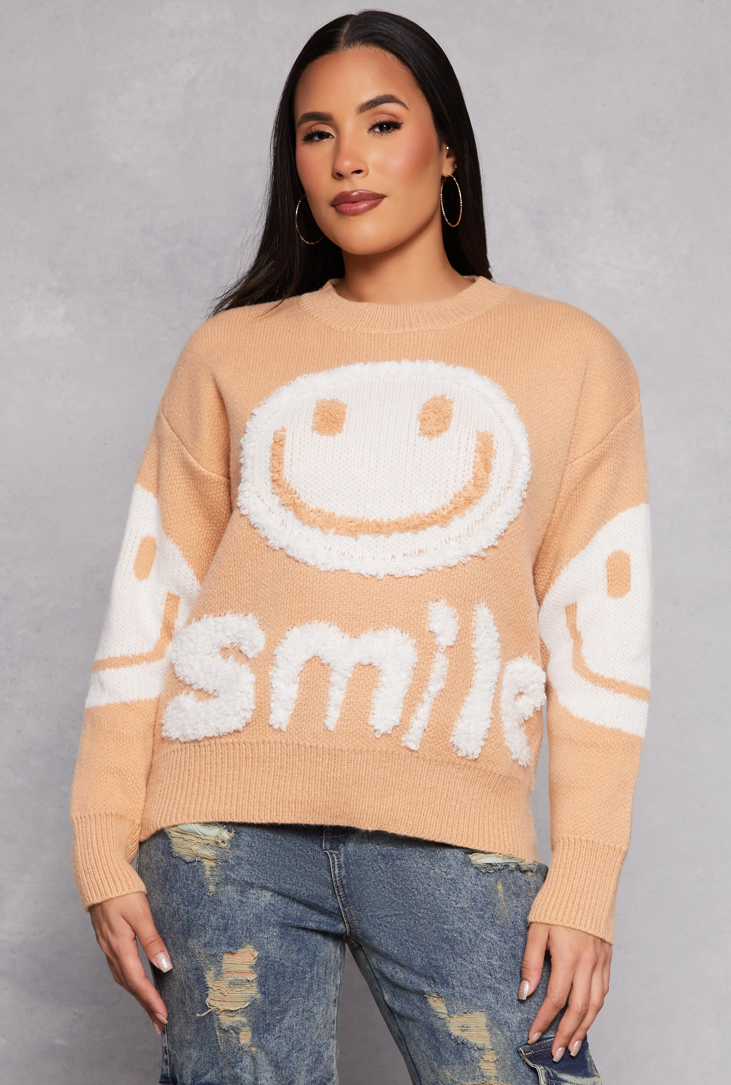 Daisy Smile Chenille Sweater sold by Rainbow