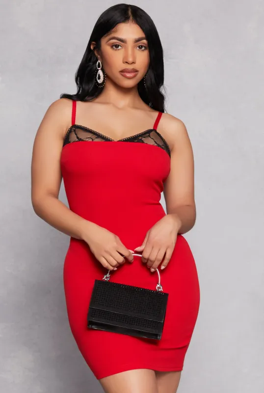 Almost Famous Lace Detail Cami Dress sold by Rainbow