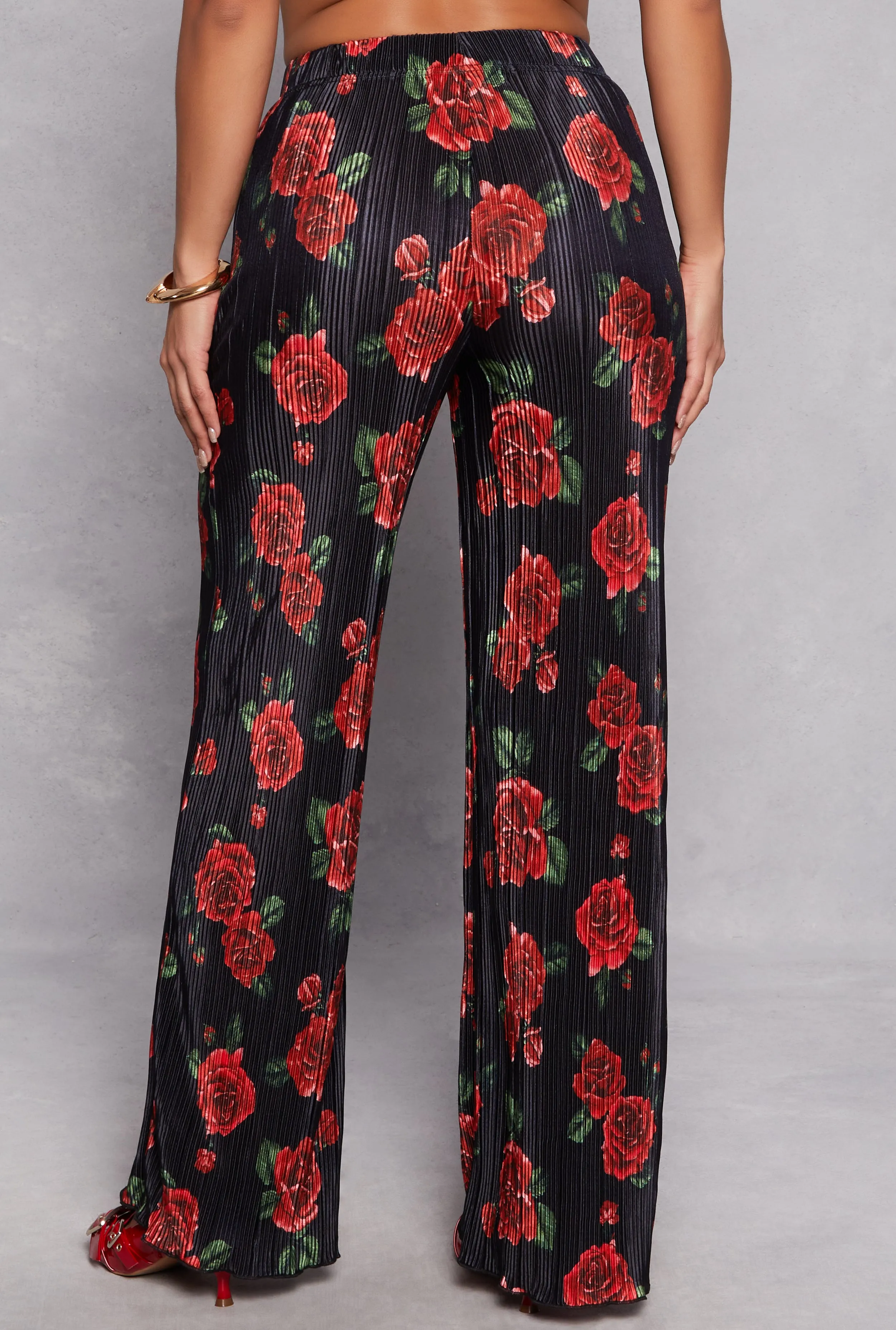 Almost Famous Patterned Plisse Pants sold by Rainbow product image thumbnail 3