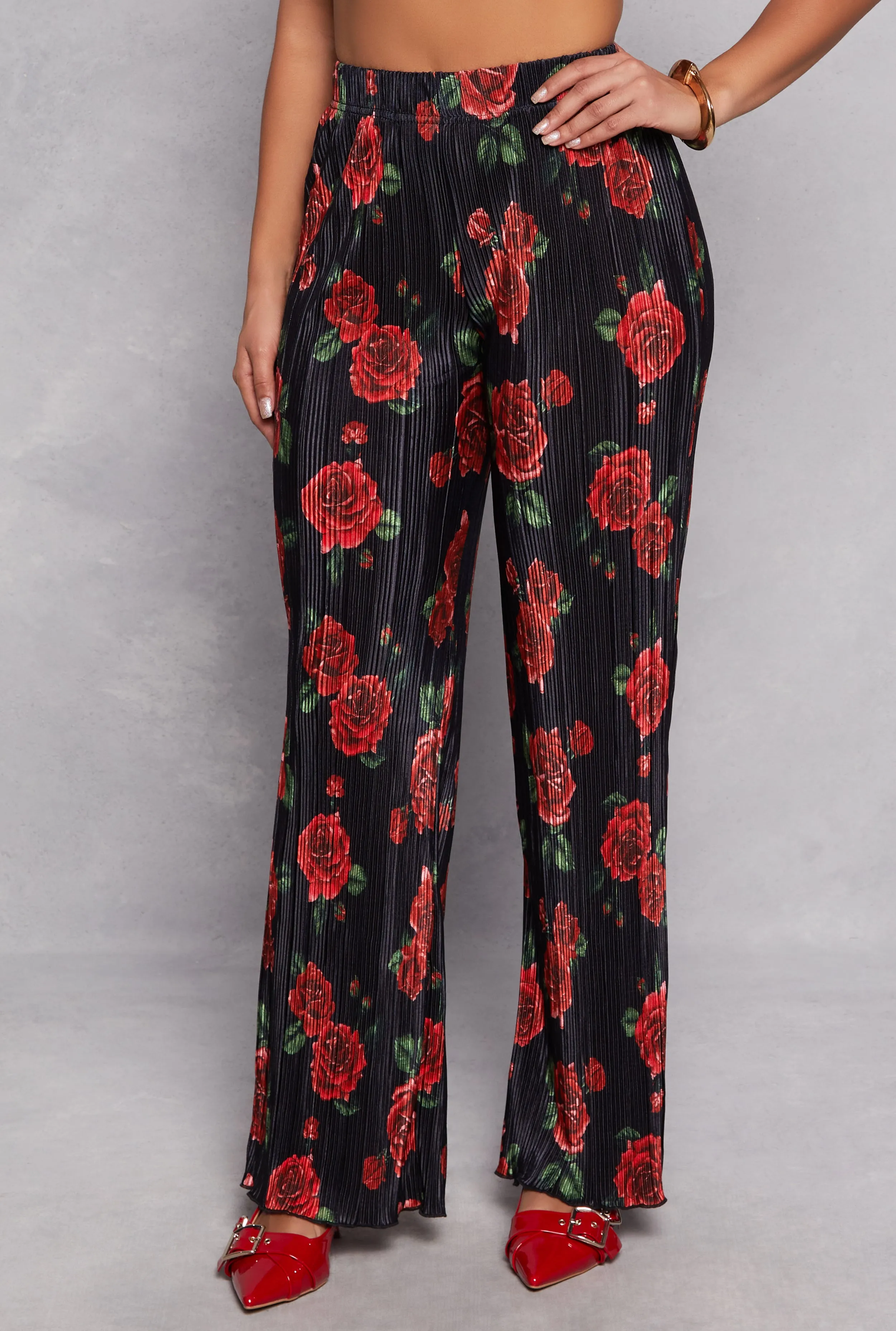 Almost Famous Patterned Plisse Pants sold by Rainbow product image thumbnail 2