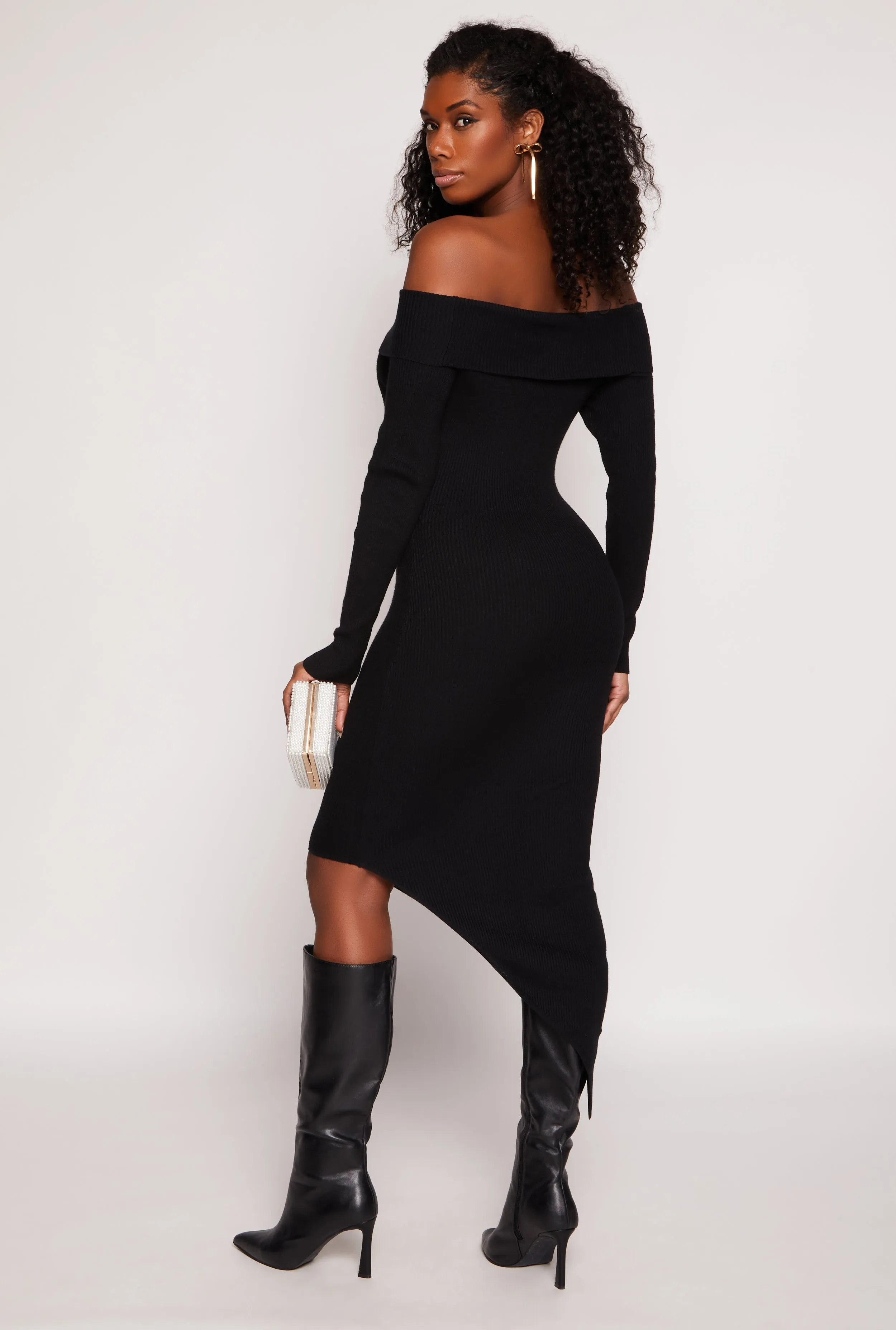 Asymmetrical Off The Shoulder Dress sold by Rainbow product image thumbnail 3