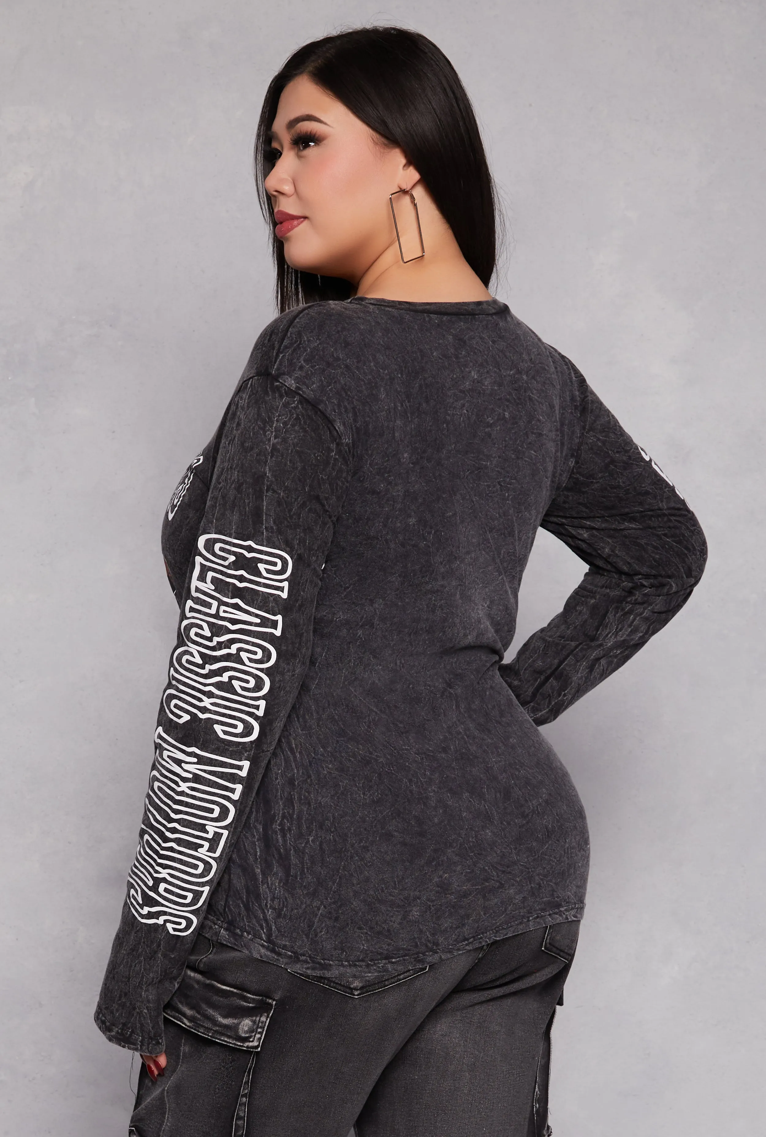 Plus Size Classic Motors Graphic Long Sleeve Tee sold by Rainbow product image thumbnail 3